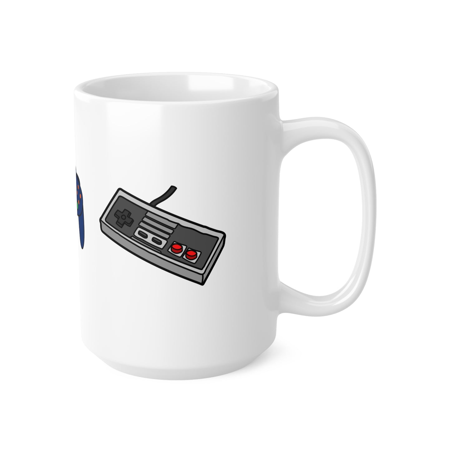 Retro Controller - Tasse (weiß)