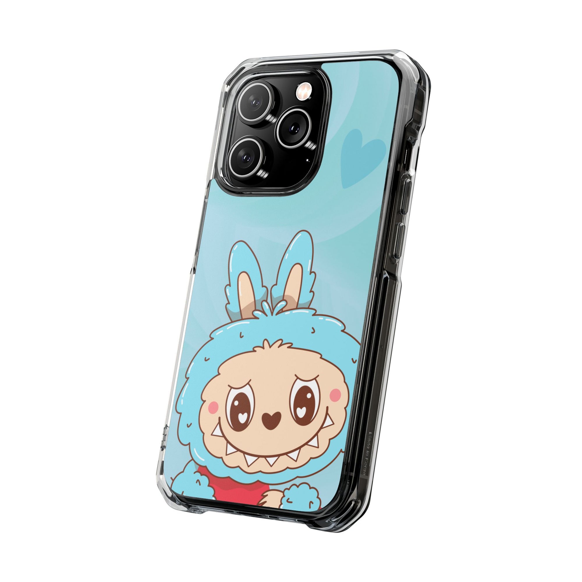 Labubu blau iPhone Handyhülle - magnetisch