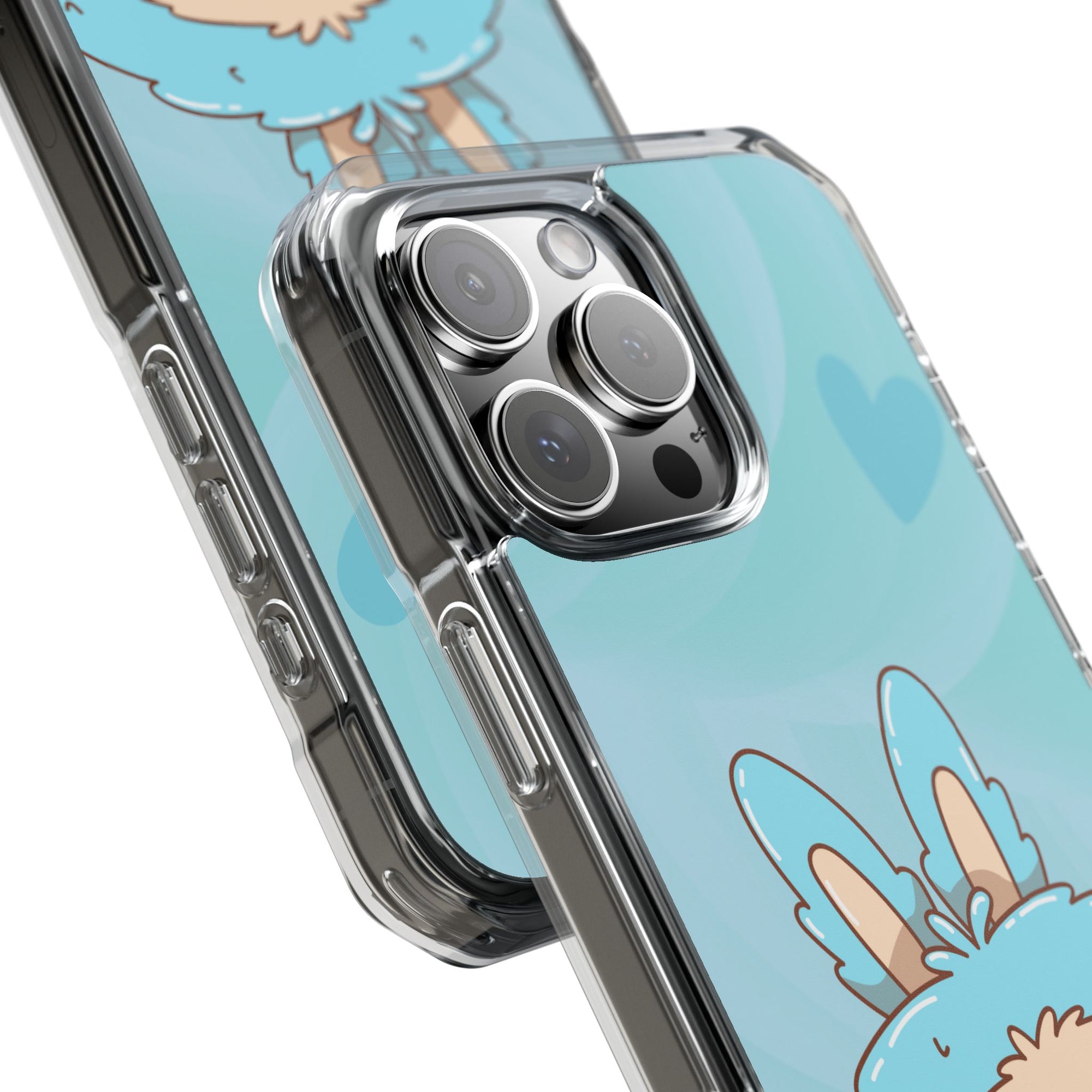 Labubu blau iPhone Handyhülle - magnetisch