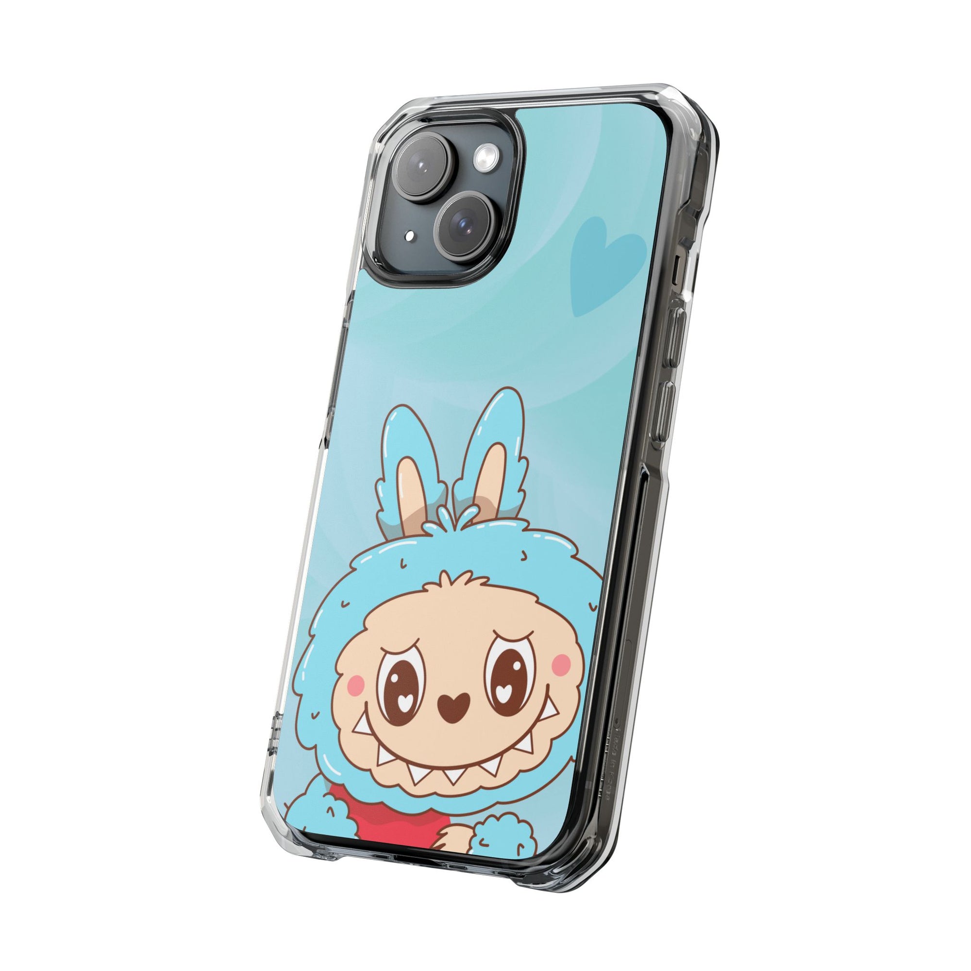 Labubu blau iPhone Handyhülle - magnetisch