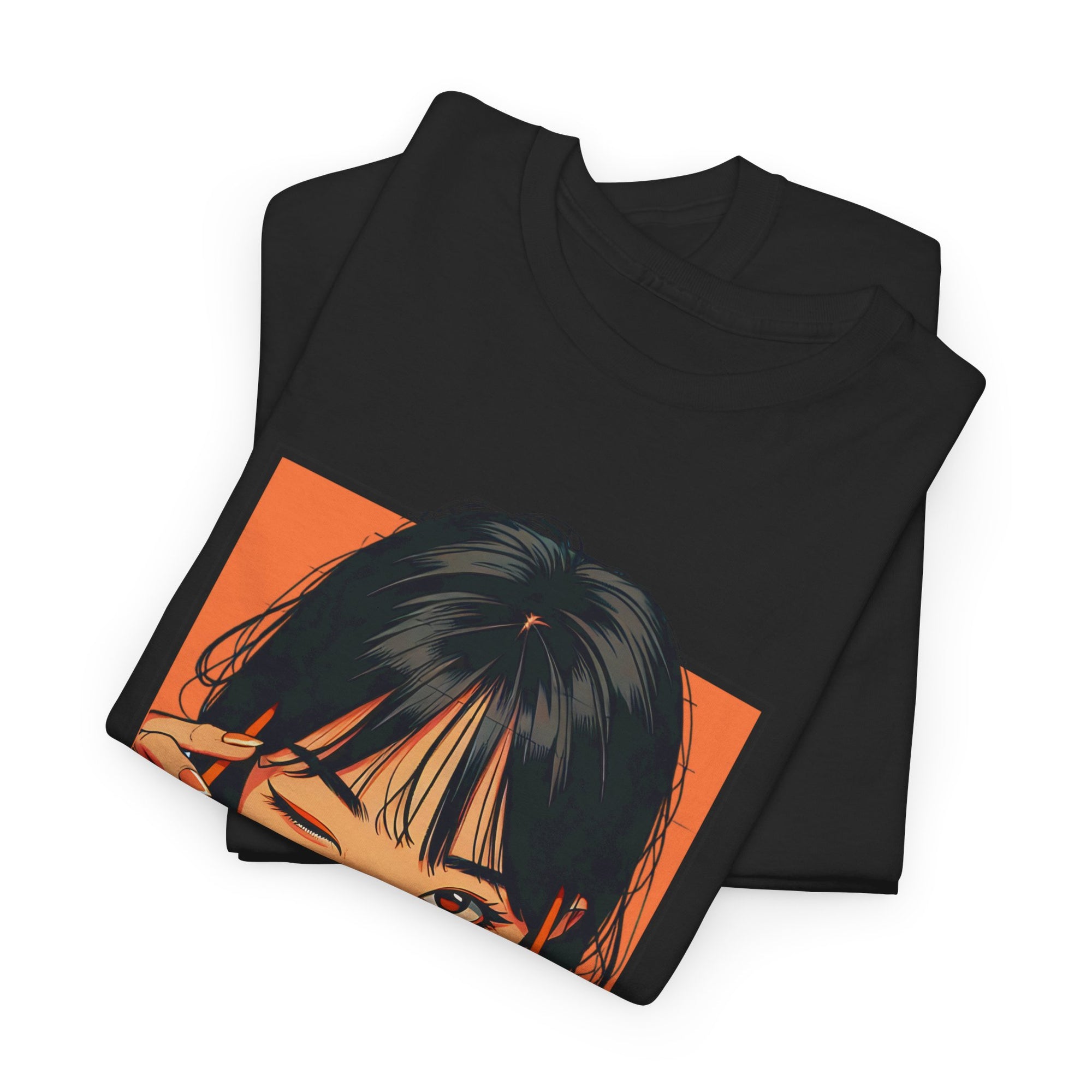 Cute Girl Heavy Cotton T-Shirt