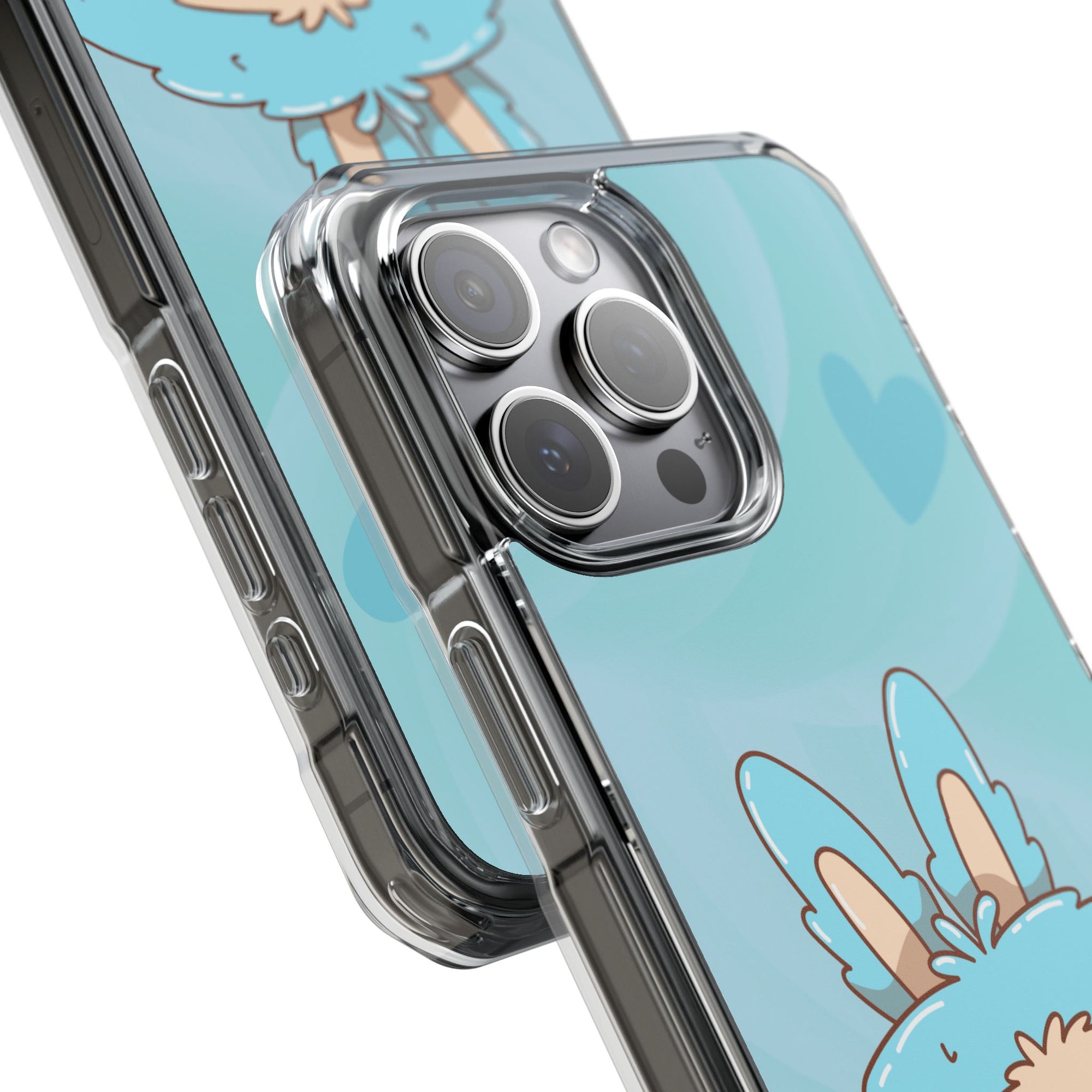 Labubu blau iPhone Handyhülle - magnetisch