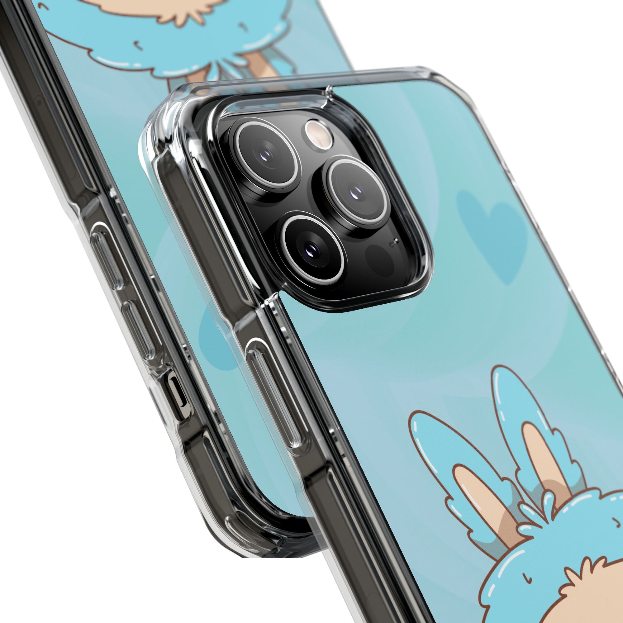 Labubu blau iPhone Handyhülle - magnetisch