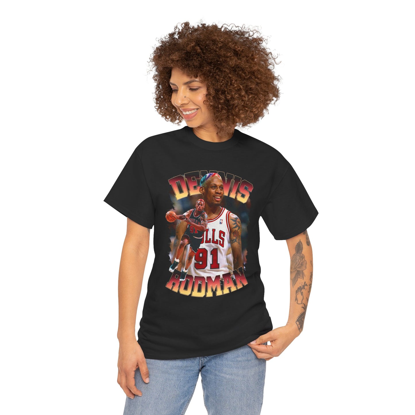 Dennis Rodman NBA Heavy Cotton Tshirt