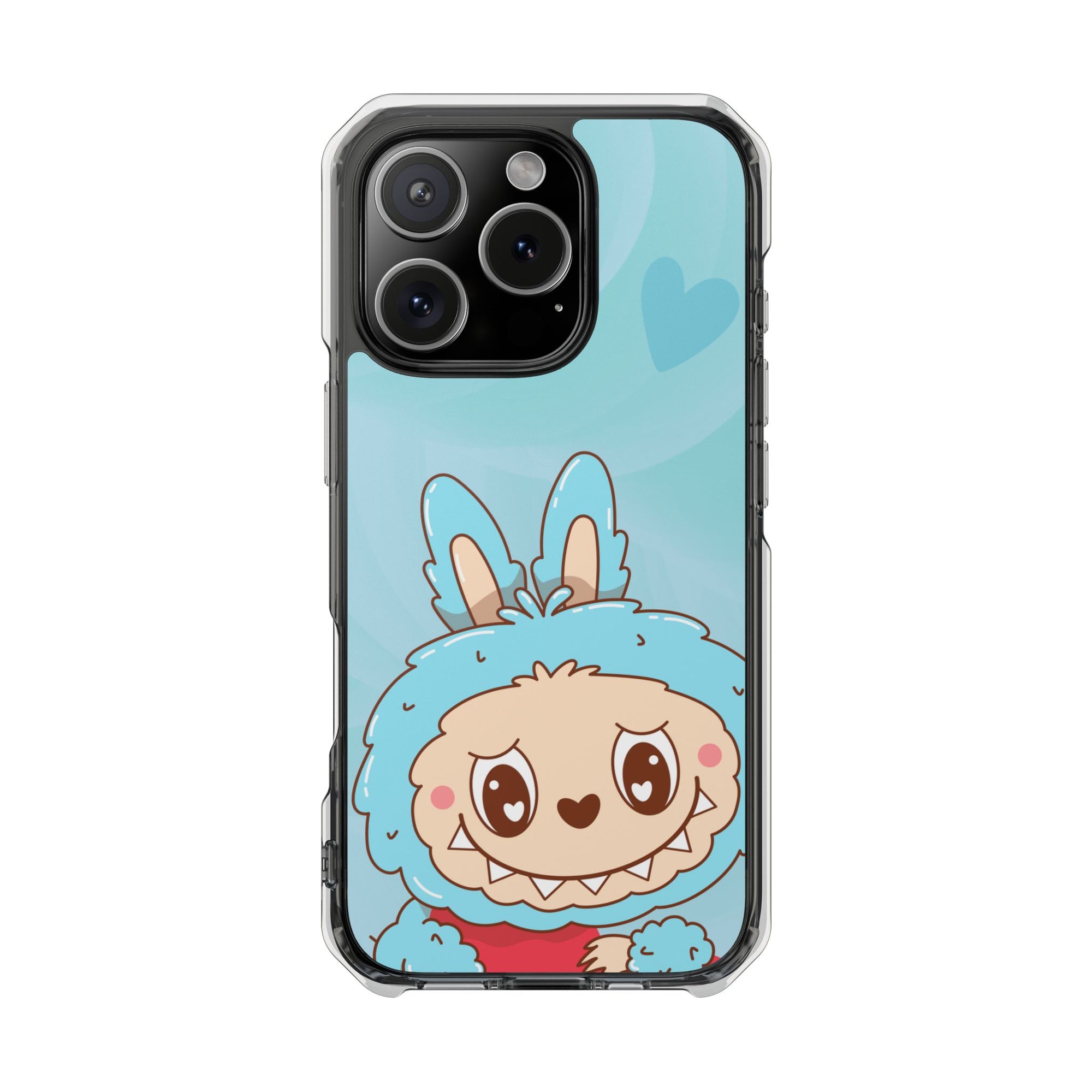 Labubu blau iPhone Handyhülle - magnetisch