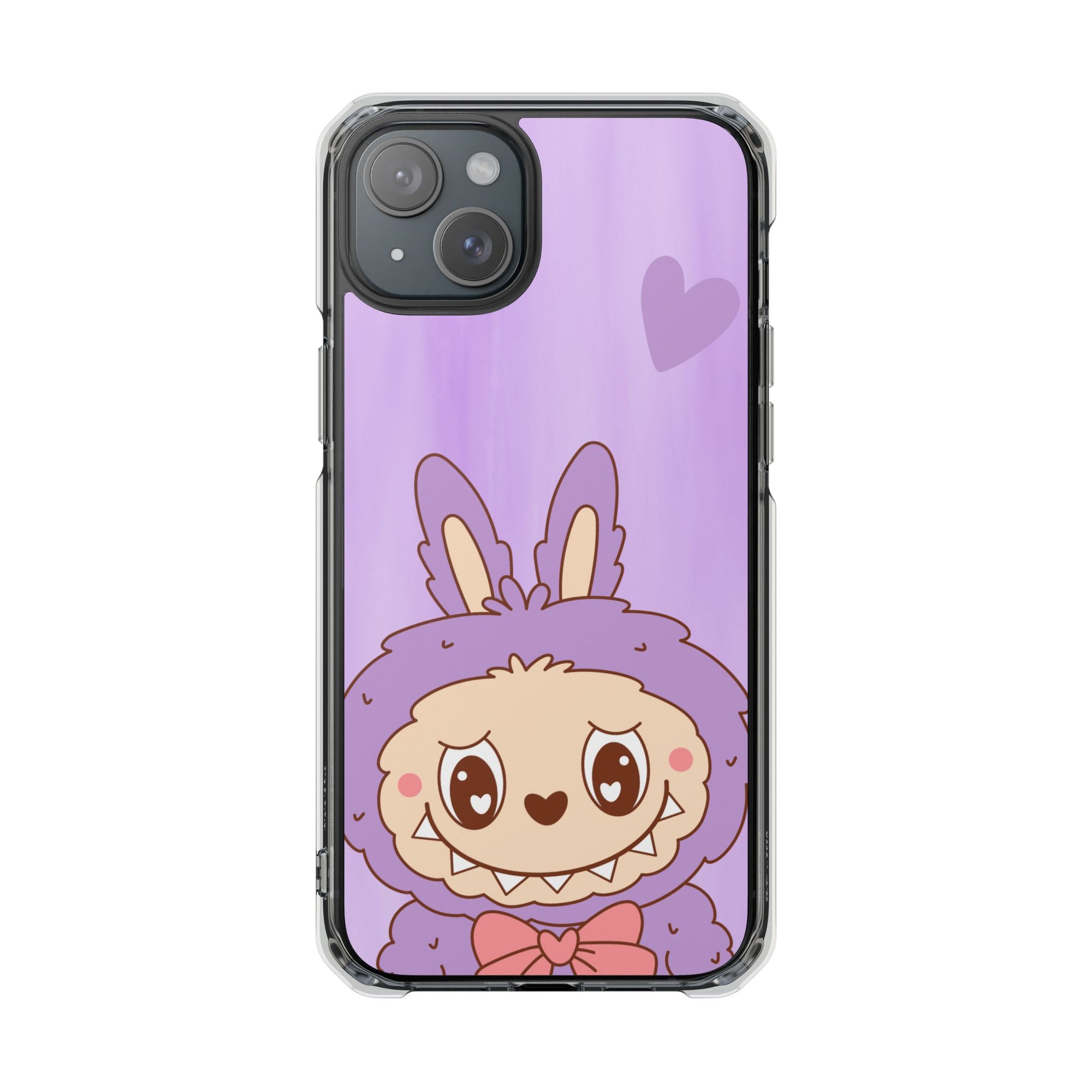 Labubu lila iPhone Handyhülle - magnetisch