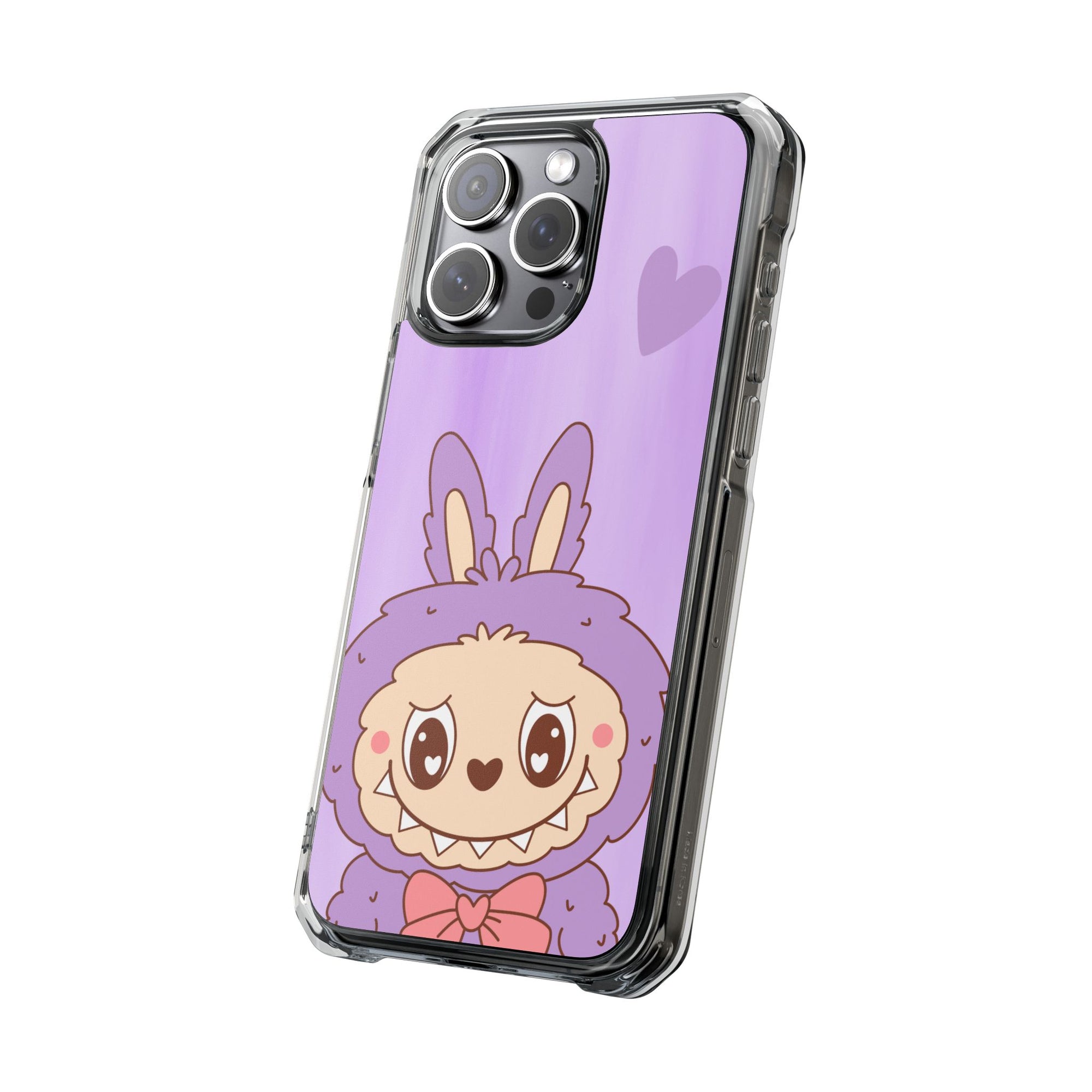 Labubu lila iPhone Handyhülle - magnetisch