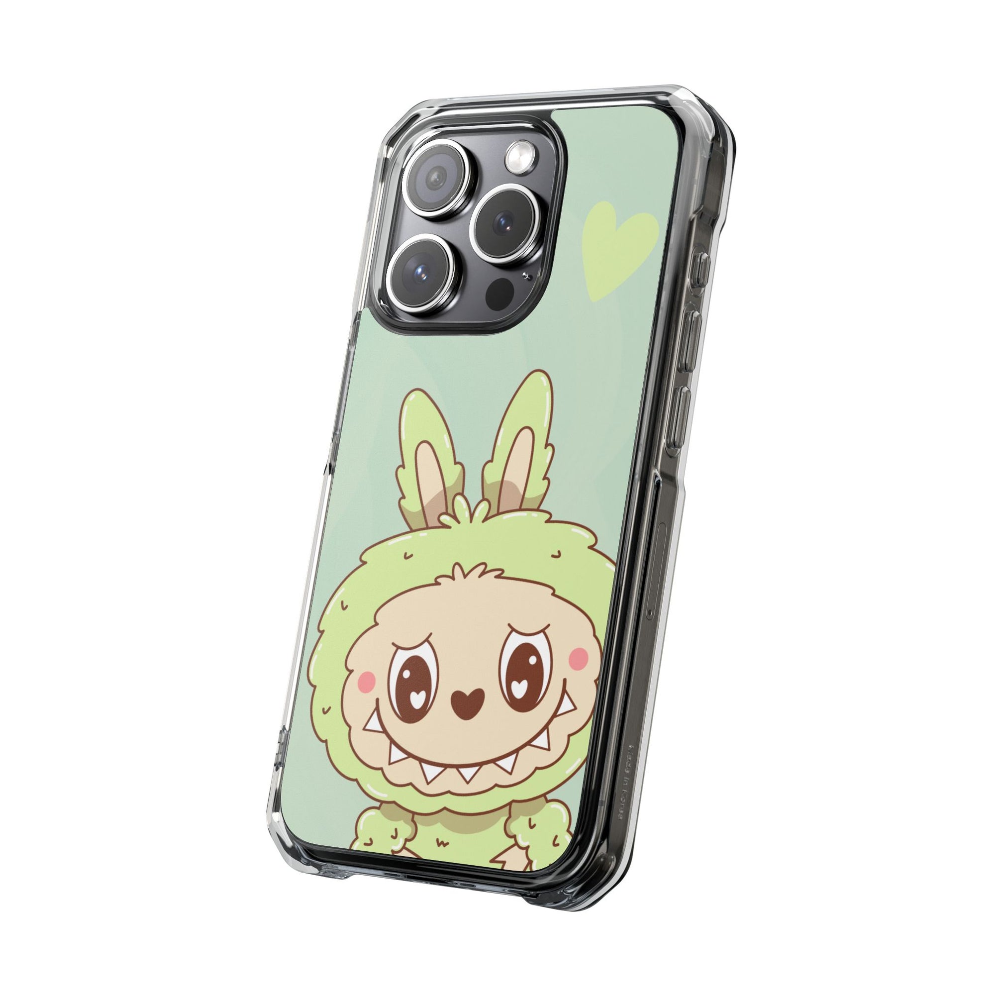 Labubu grün iPhone Handyhülle - magnetisch