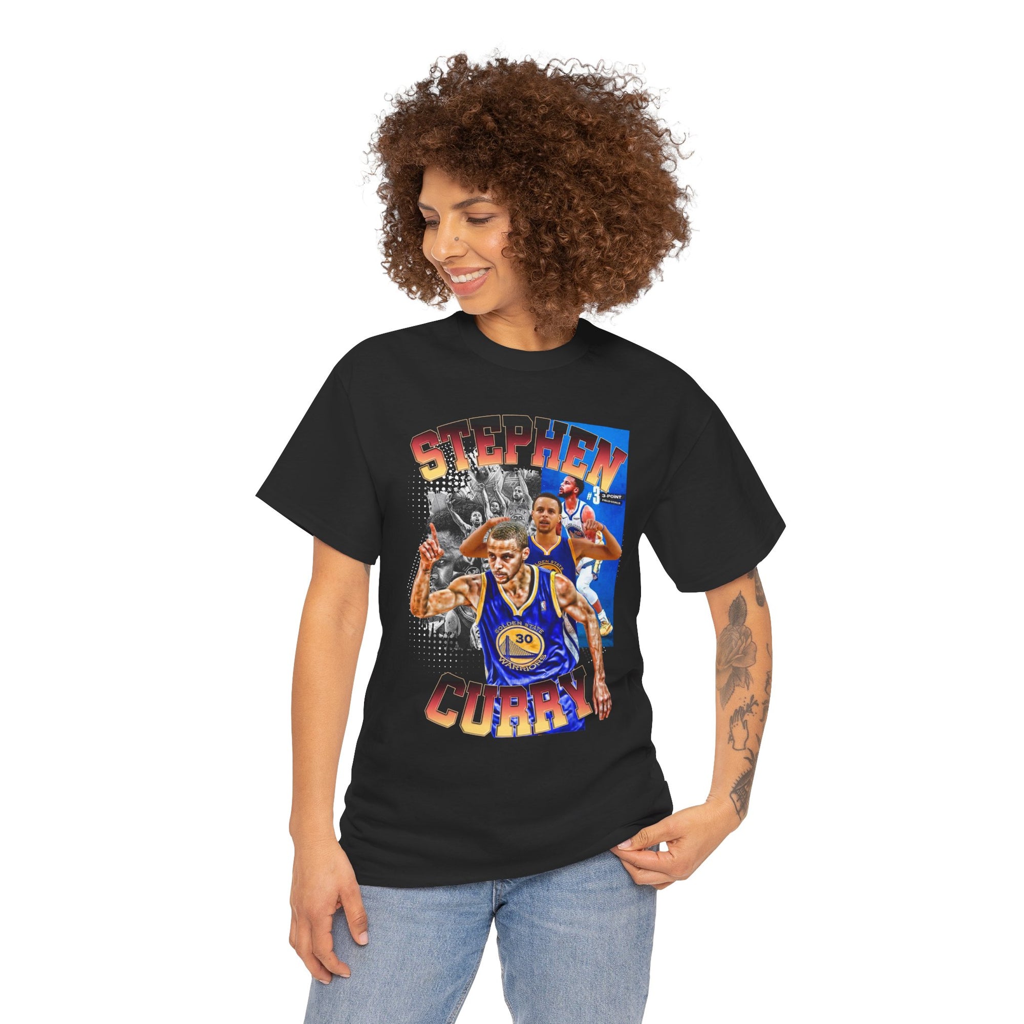 Stephen Curry NBA Heavy Cotton Tshirt