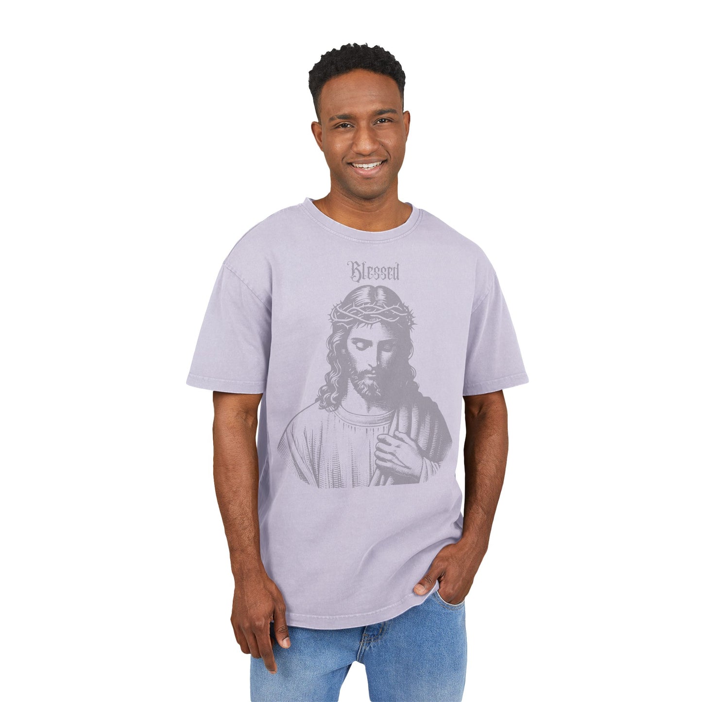 Jesus Christ - Oversized Washed T-Shirt