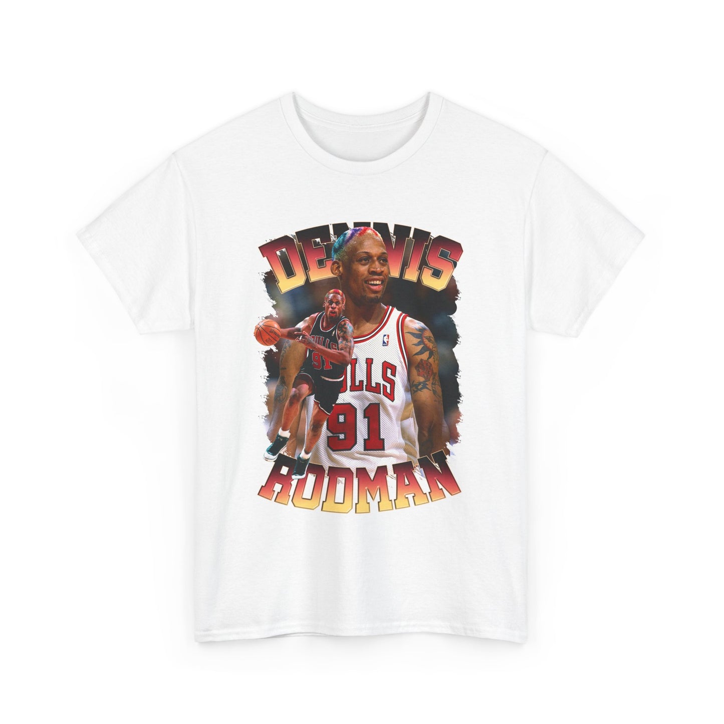 Dennis Rodman NBA Heavy Cotton Tshirt