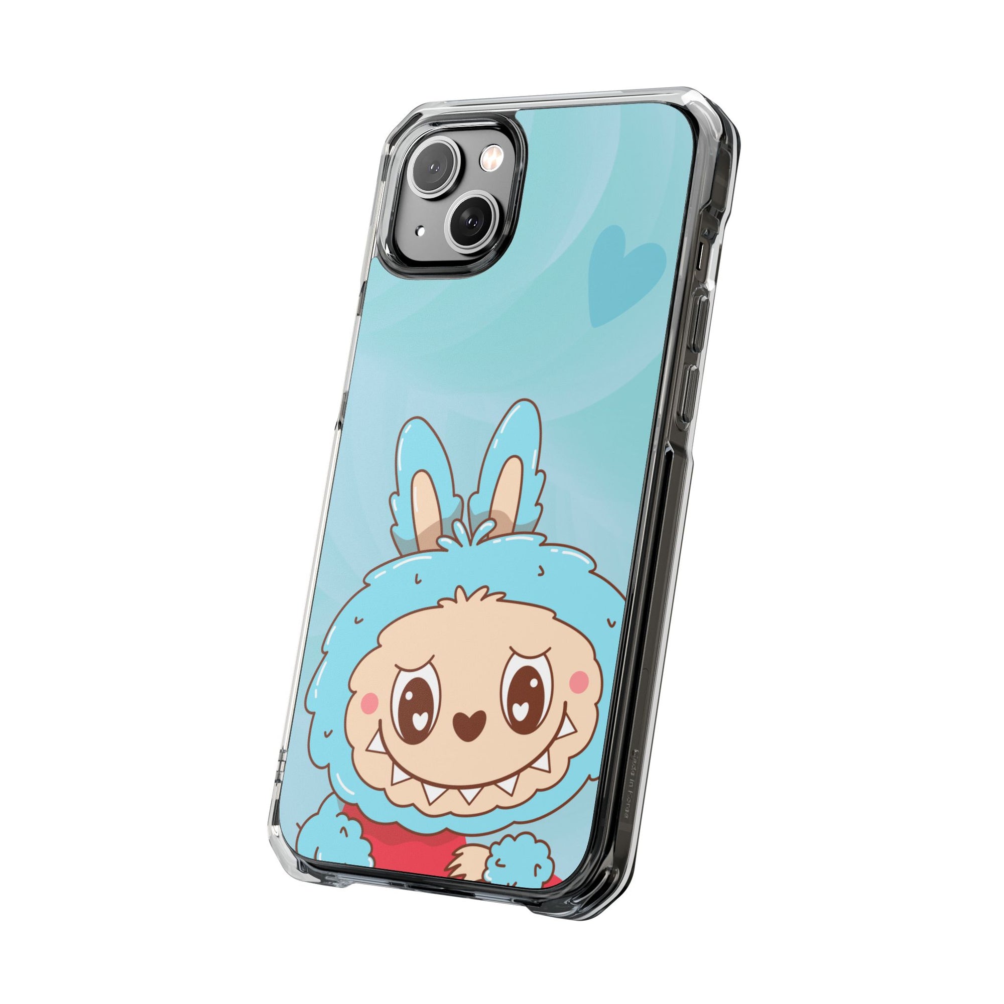 Labubu blau iPhone Handyhülle - magnetisch