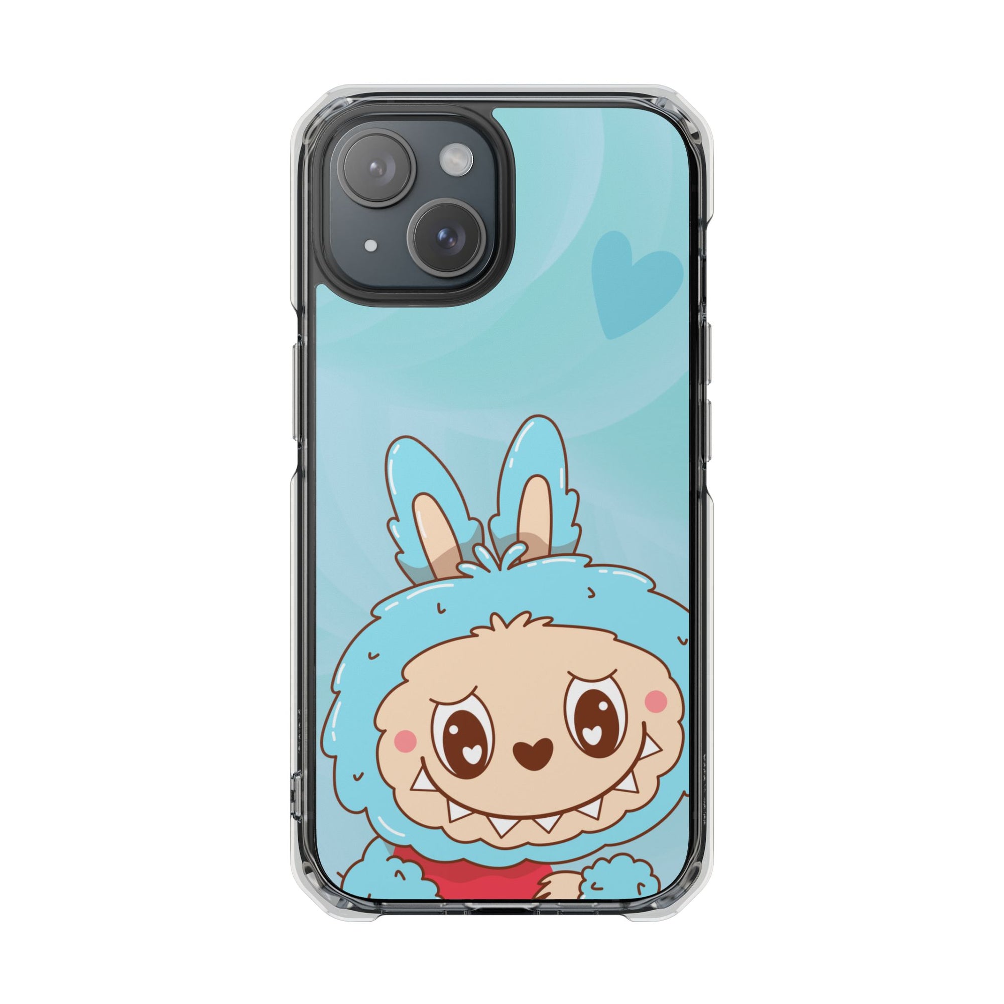 Labubu blau iPhone Handyhülle - magnetisch