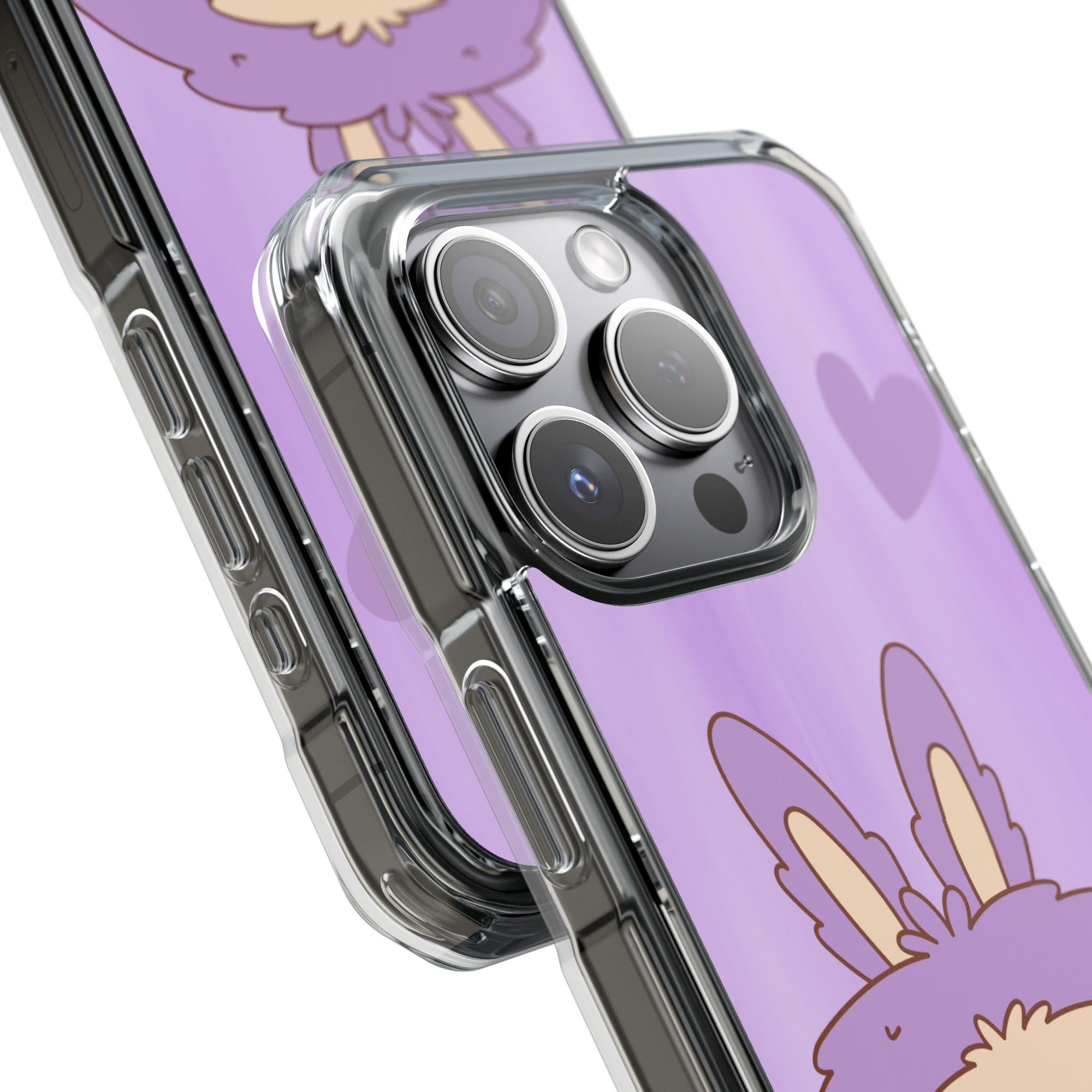 Labubu lila iPhone Handyhülle - magnetisch