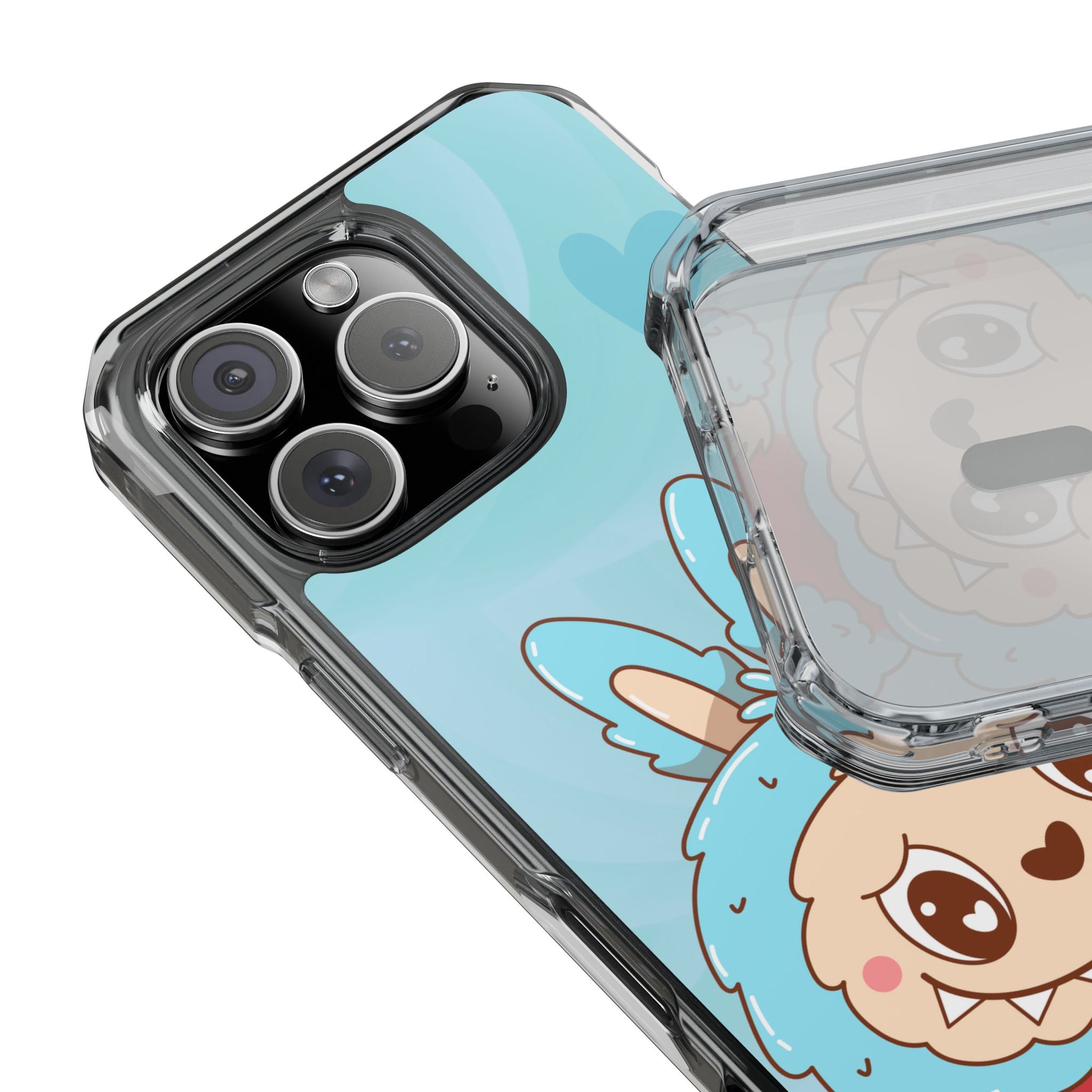 Labubu blau iPhone Handyhülle - magnetisch