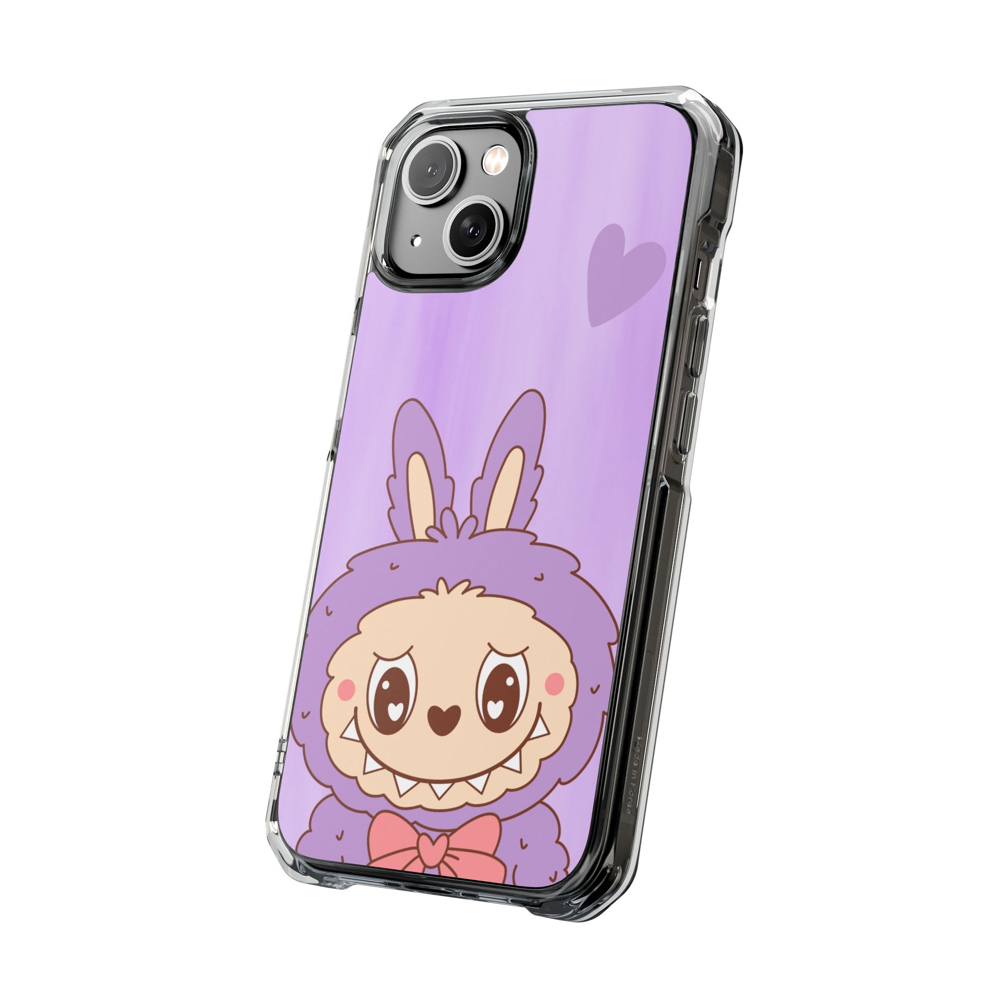 Labubu lila iPhone Handyhülle - magnetisch