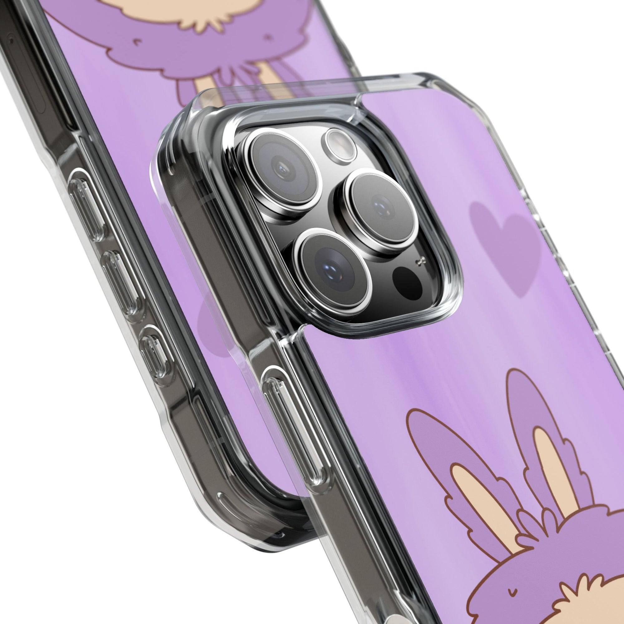 Labubu lila iPhone Handyhülle - magnetisch