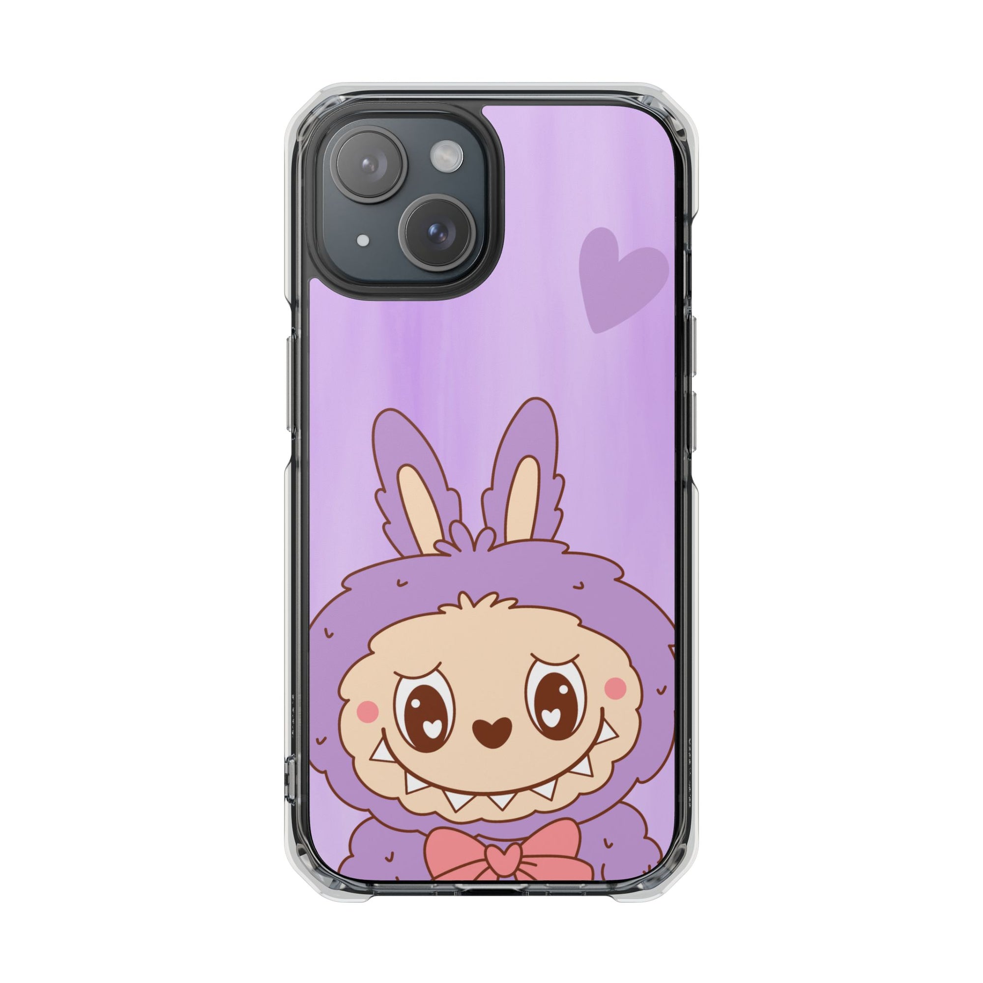 Labubu lila iPhone Handyhülle - magnetisch