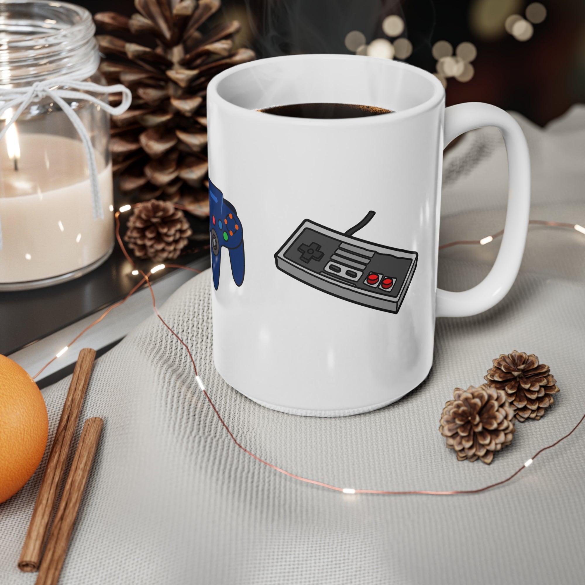 Retro Controller - Tasse (weiß)