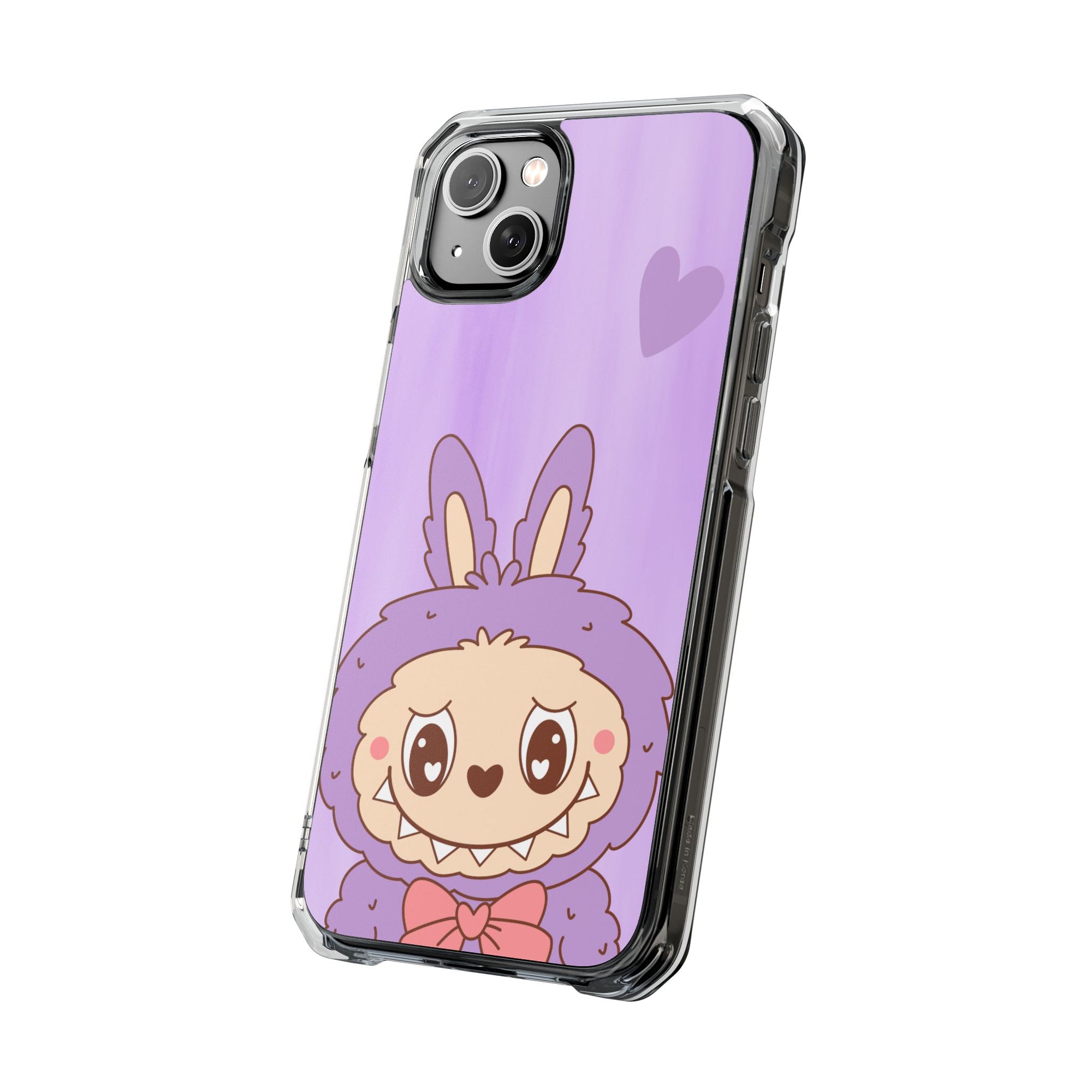 Labubu lila iPhone Handyhülle - magnetisch