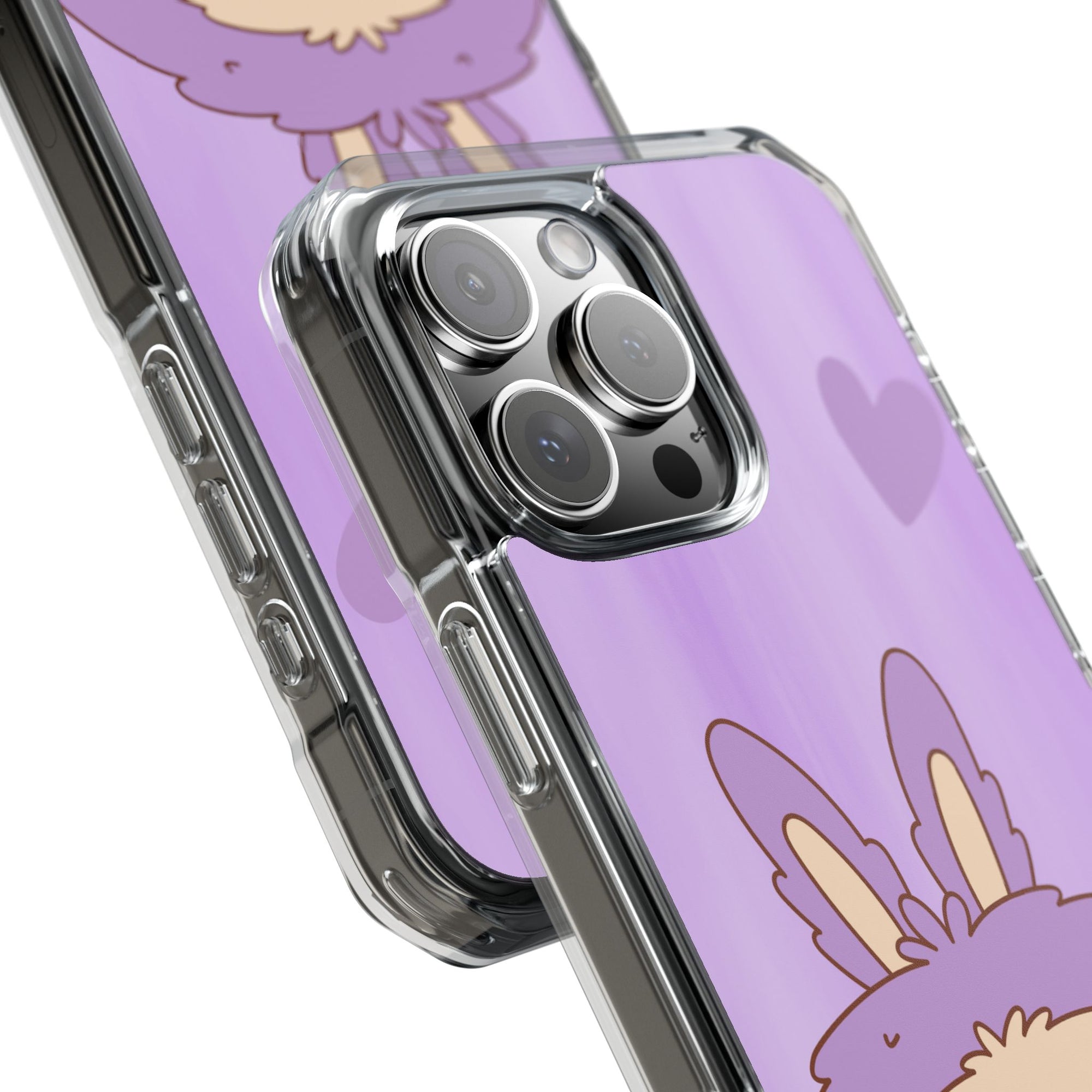 Labubu lila iPhone Handyhülle - magnetisch