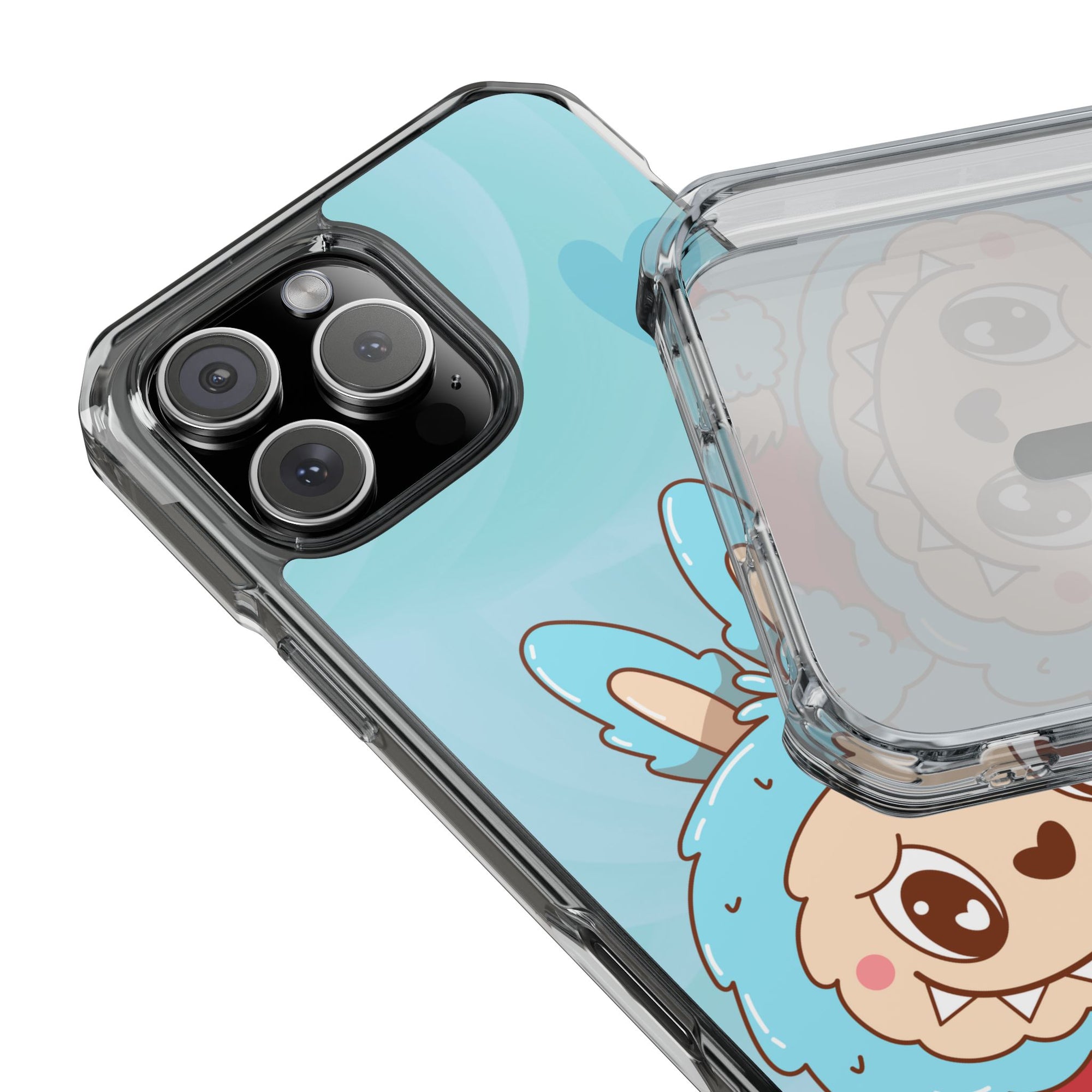 Labubu blau iPhone Handyhülle - magnetisch