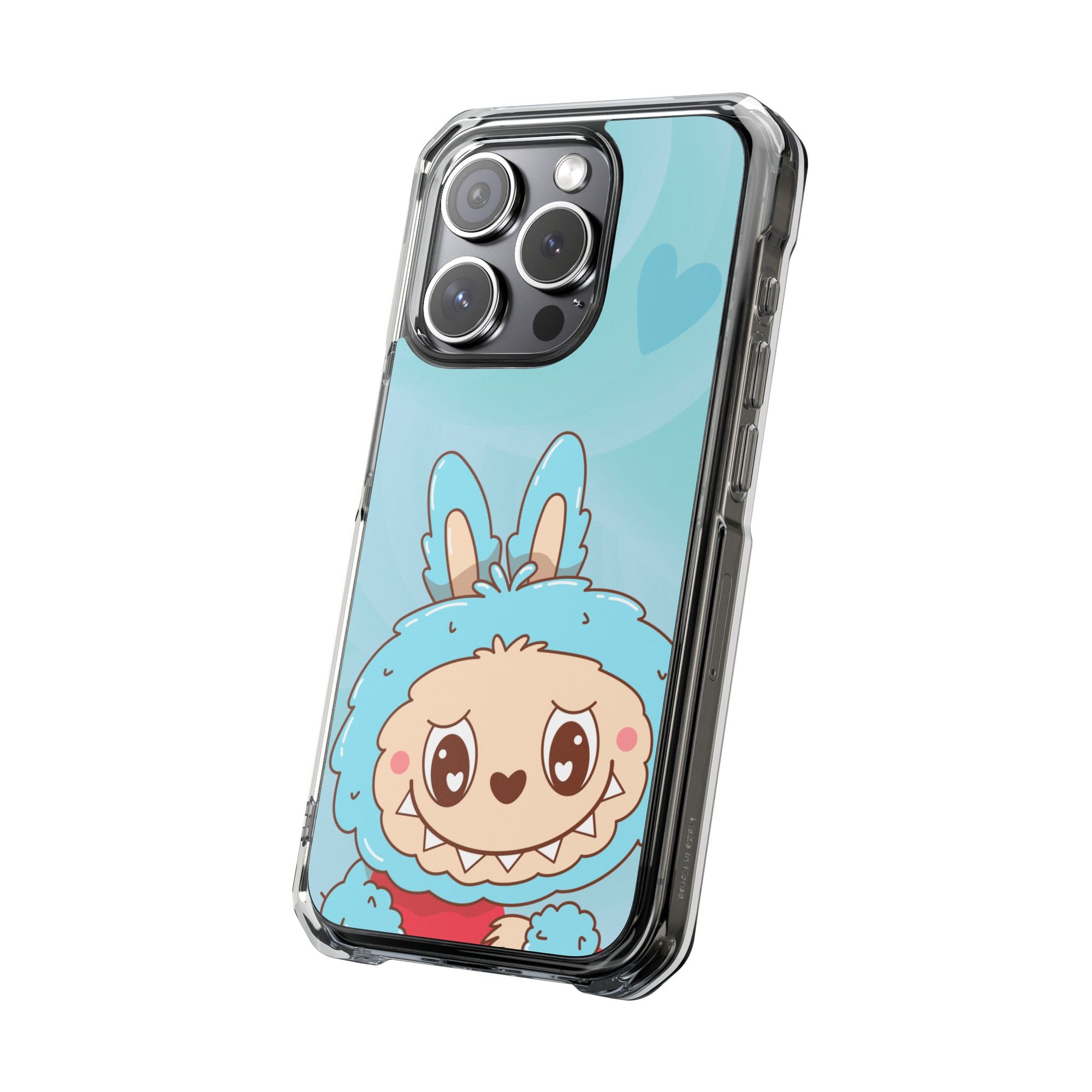 Labubu blau iPhone Handyhülle - magnetisch