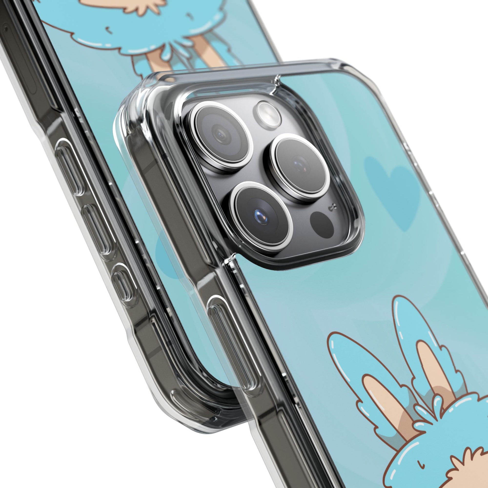 Labubu blau iPhone Handyhülle - magnetisch