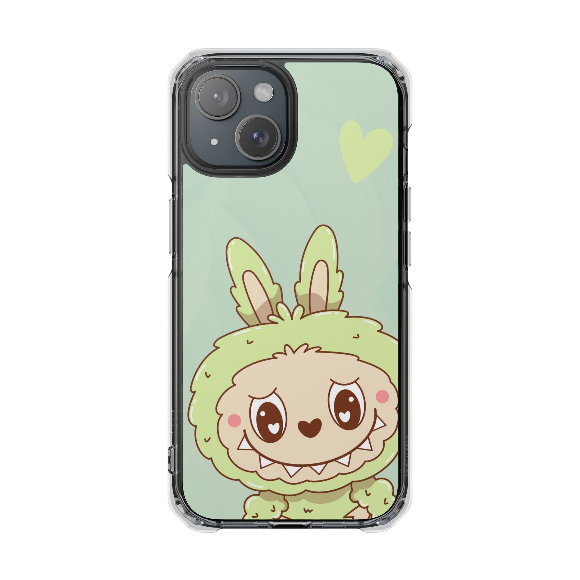 Labubu grün iPhone Handyhülle - magnetisch