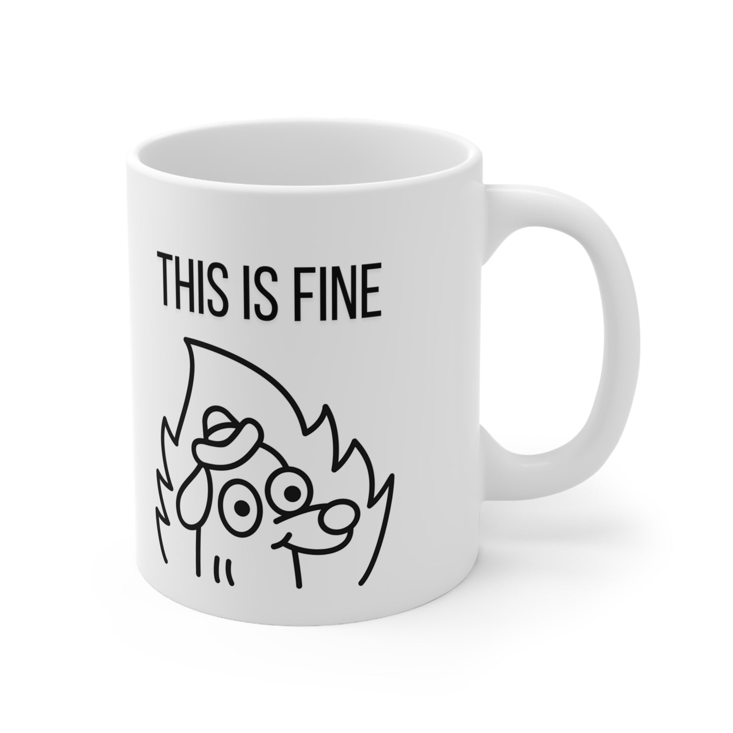 This is Fine Meme - Tasse