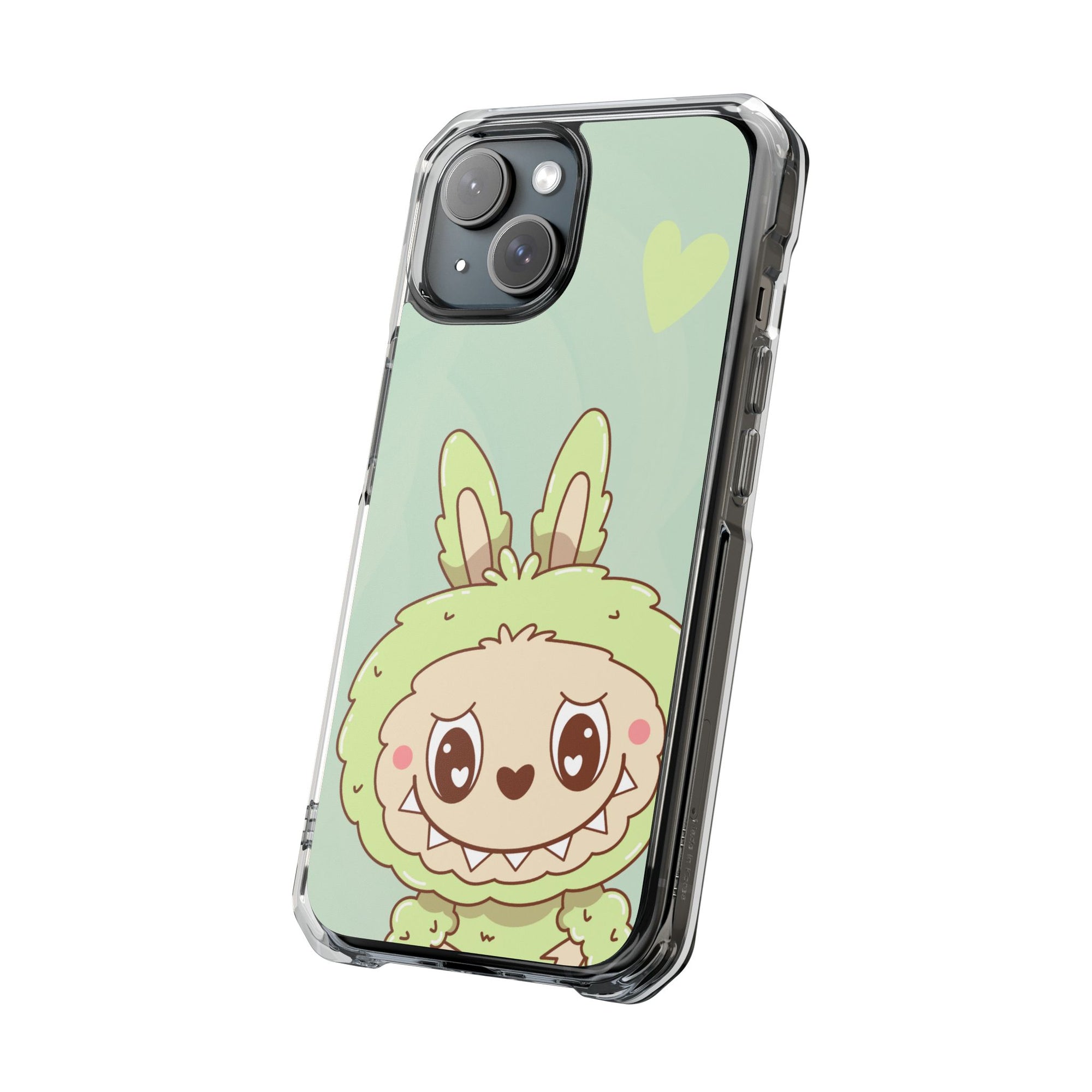 Labubu grün iPhone Handyhülle - magnetisch