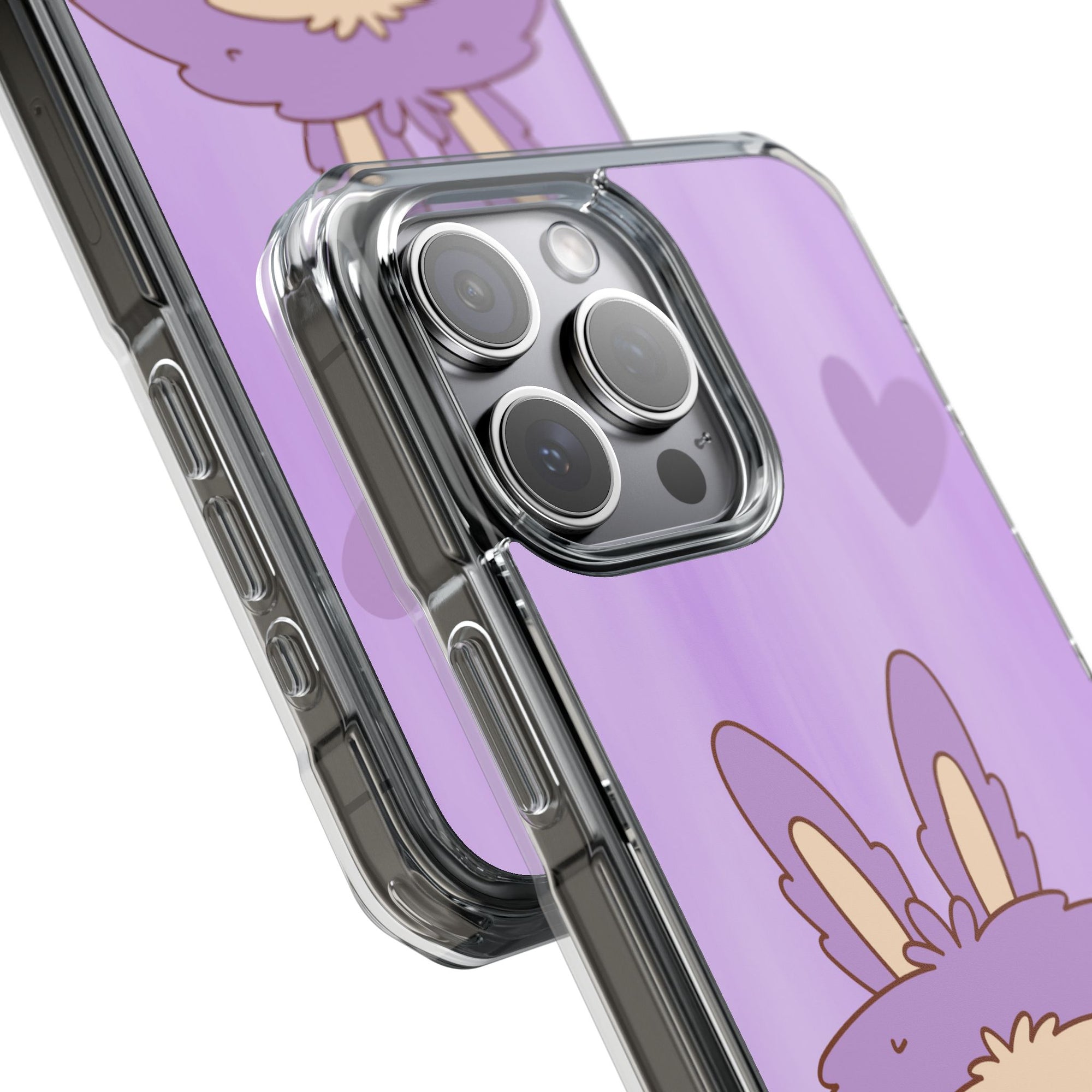 Labubu lila iPhone Handyhülle - magnetisch