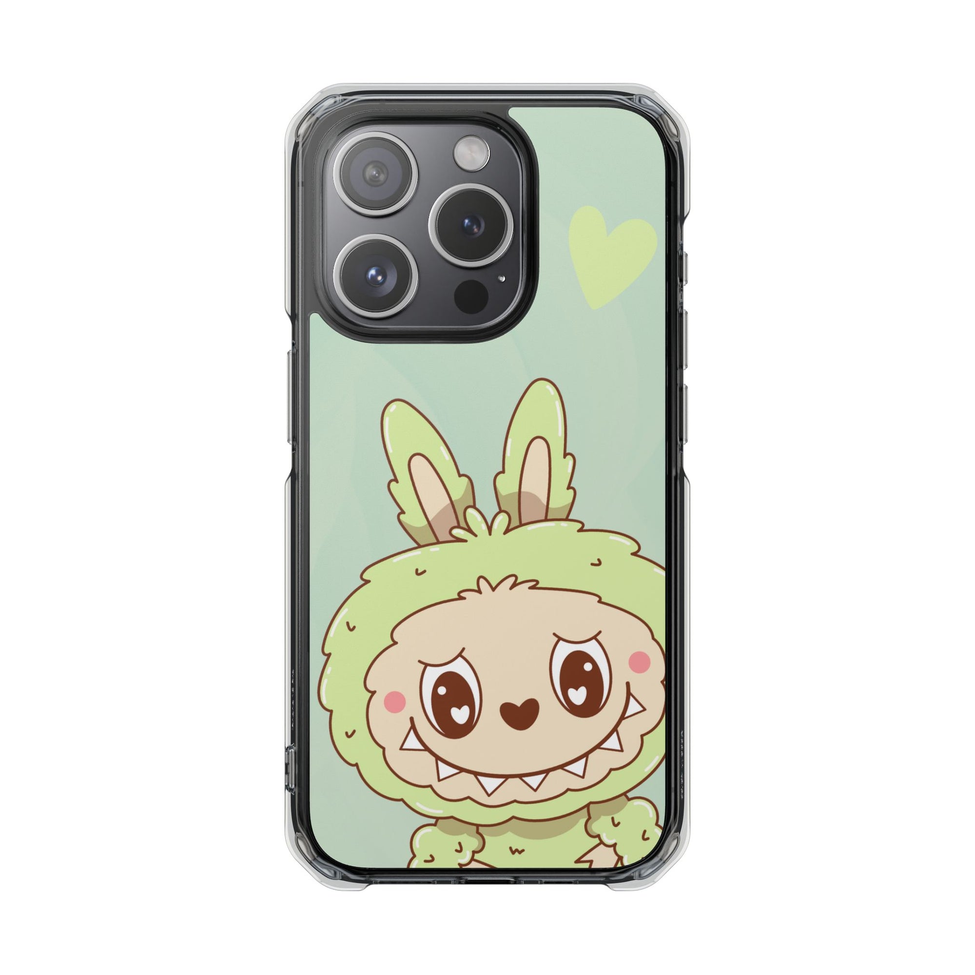 Labubu grün iPhone Handyhülle - magnetisch