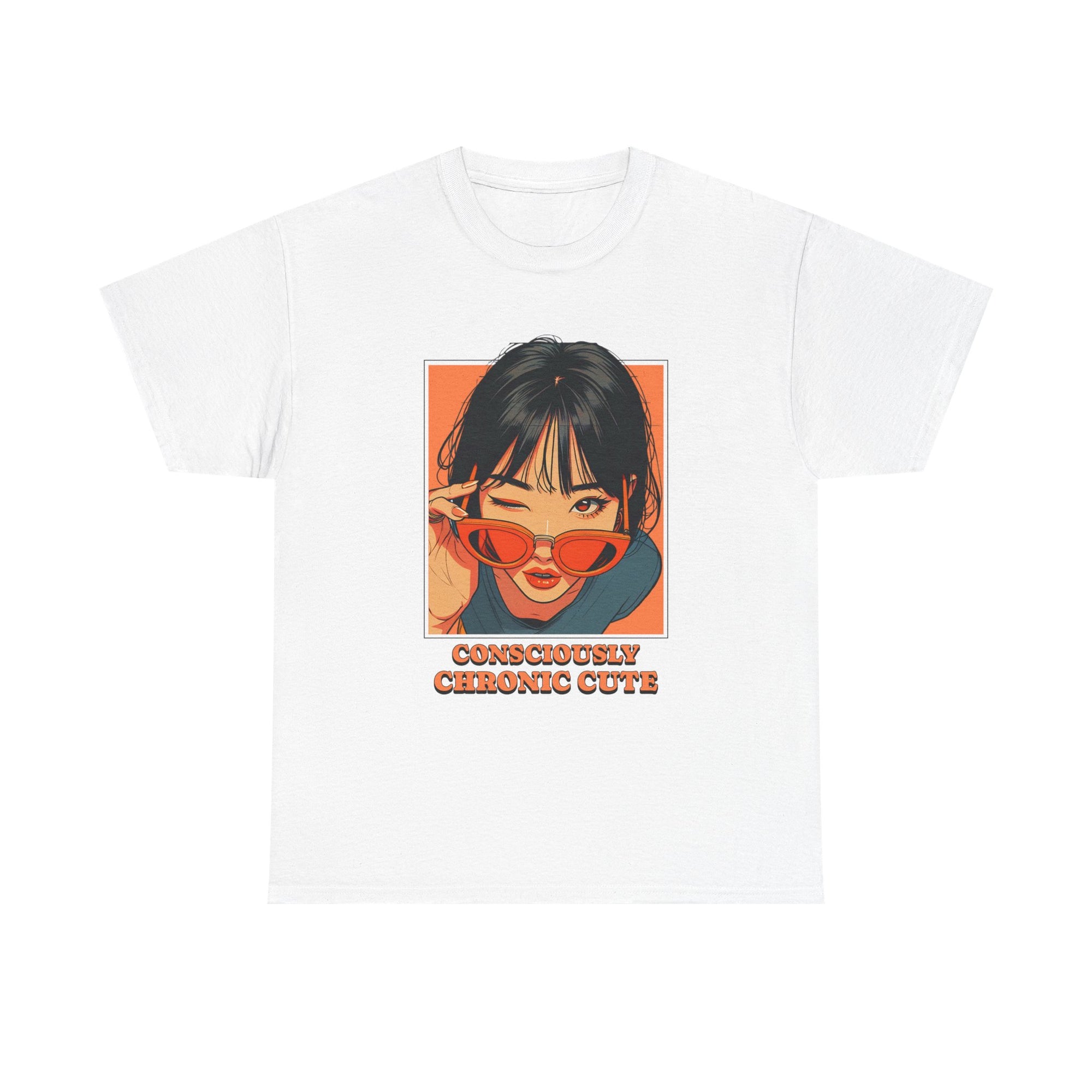 Cute Girl Heavy Cotton T-Shirt
