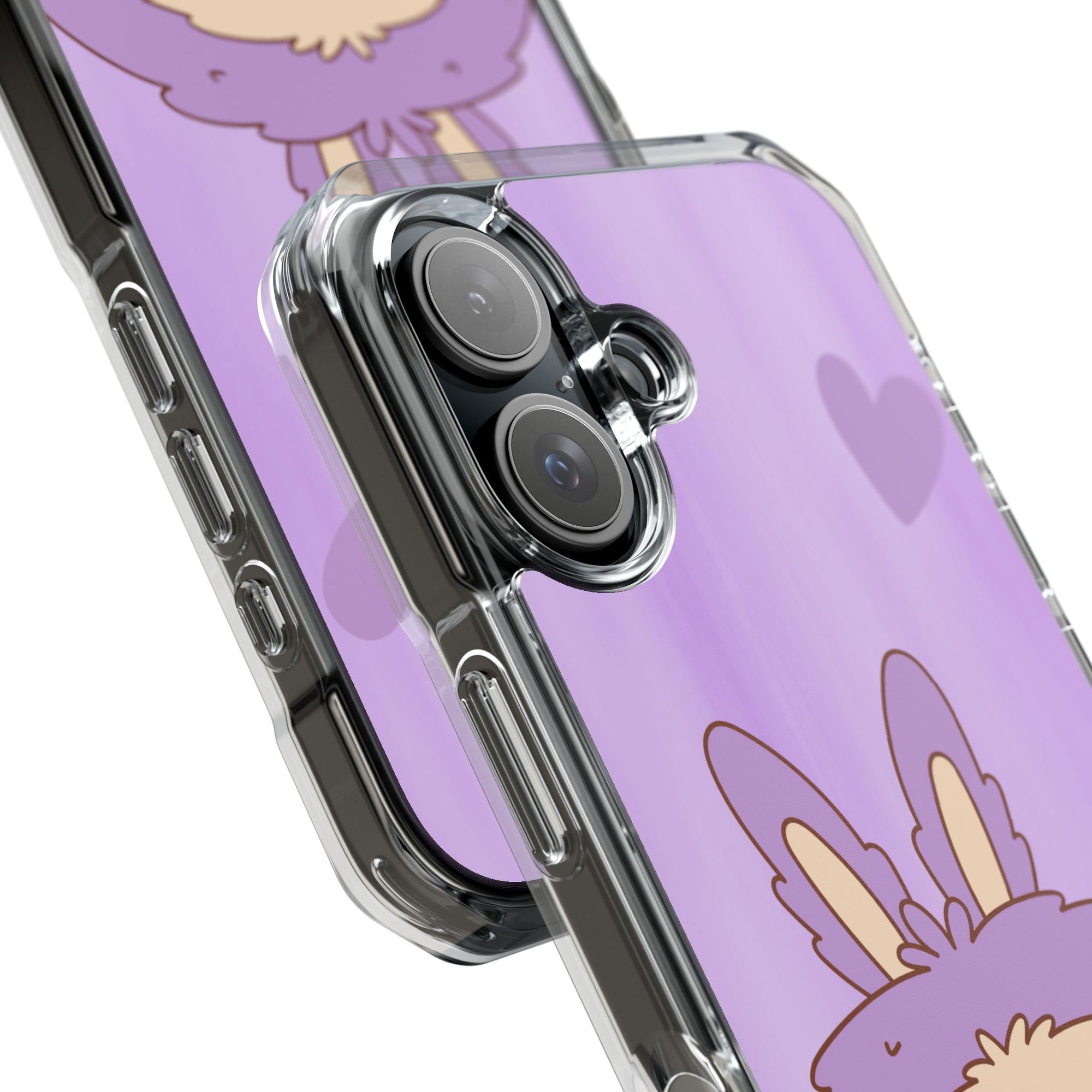 Labubu lila iPhone Handyhülle - magnetisch