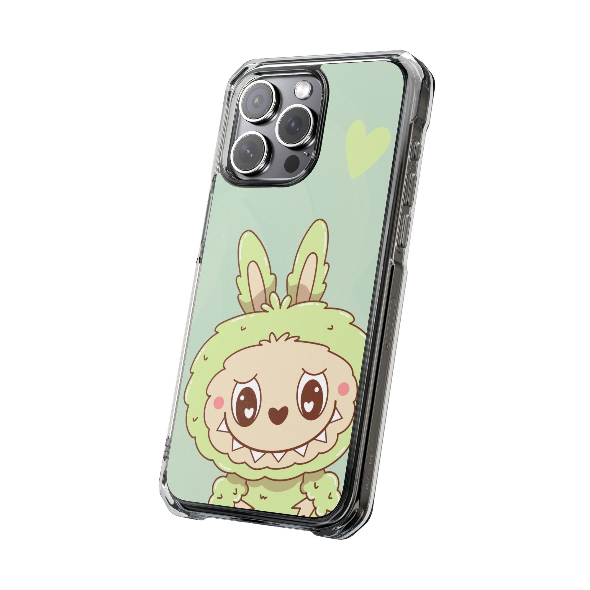 Labubu grün iPhone Handyhülle - magnetisch