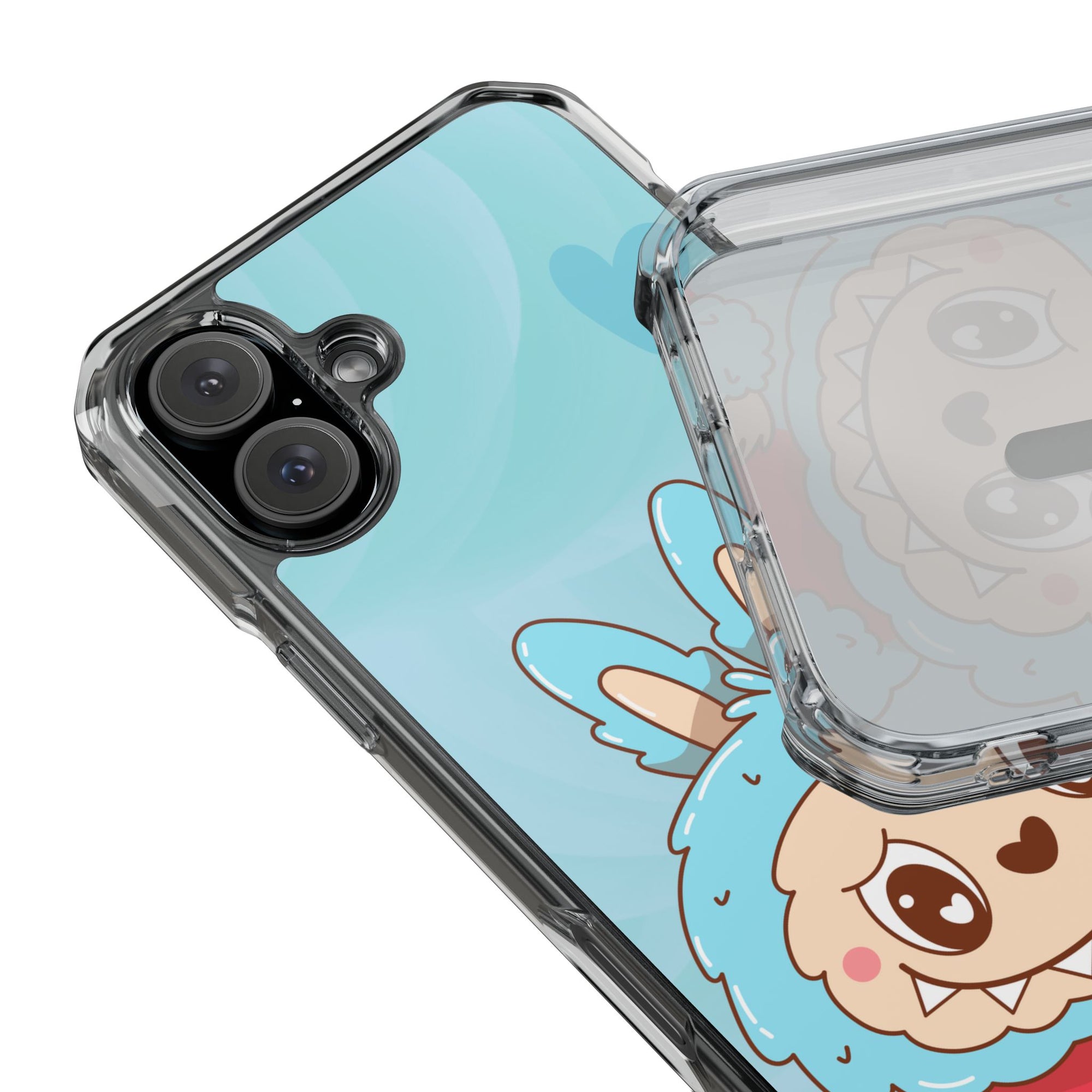 Labubu blau iPhone Handyhülle - magnetisch