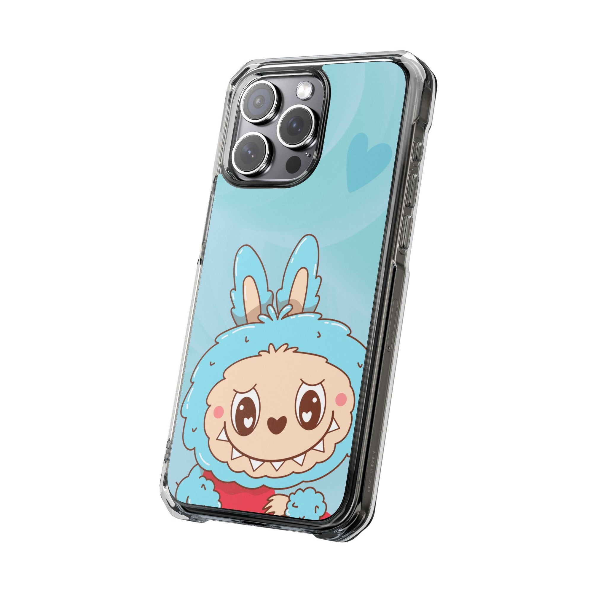 Labubu blau iPhone Handyhülle - magnetisch