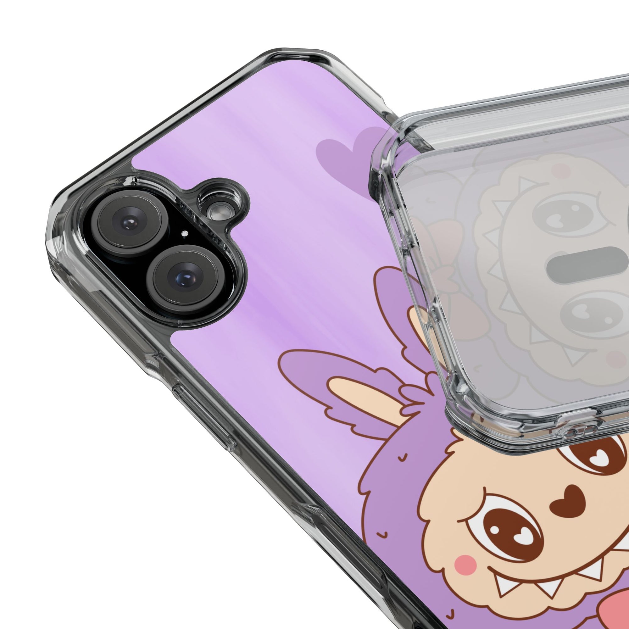 Labubu lila iPhone Handyhülle - magnetisch