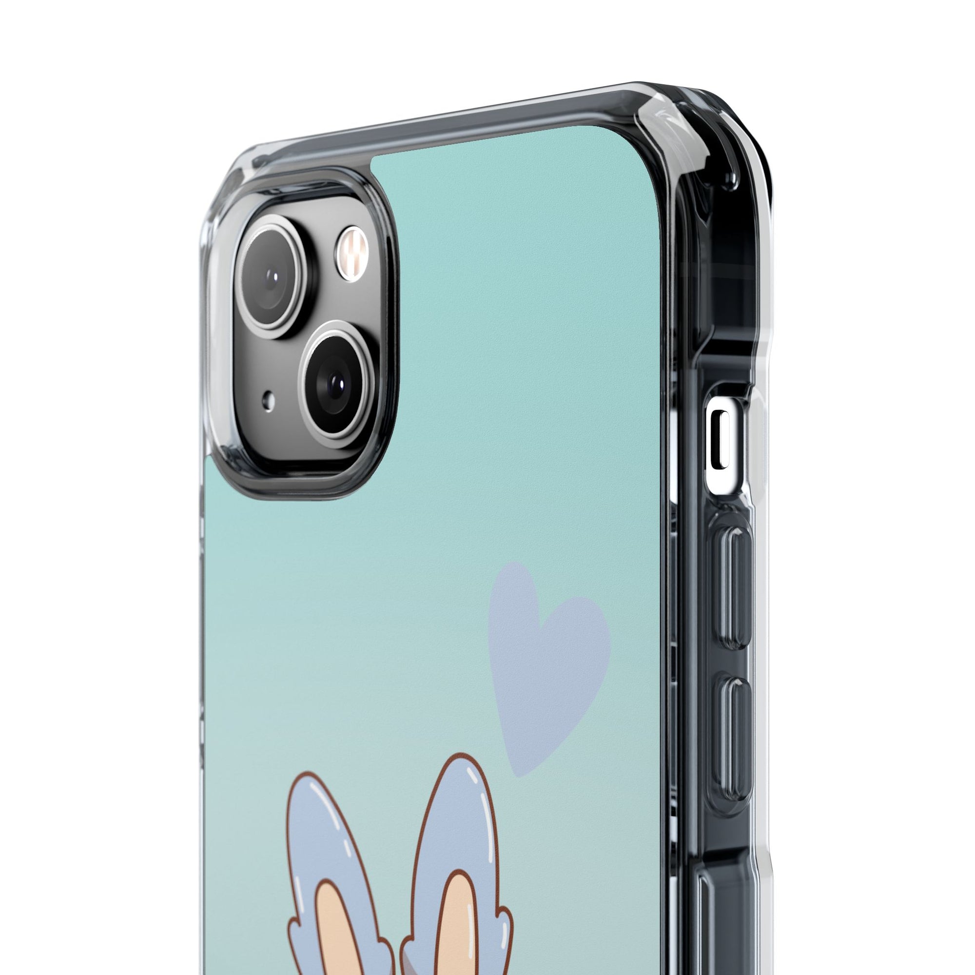 Labubu grau iPhone Handyhülle - magnetisch