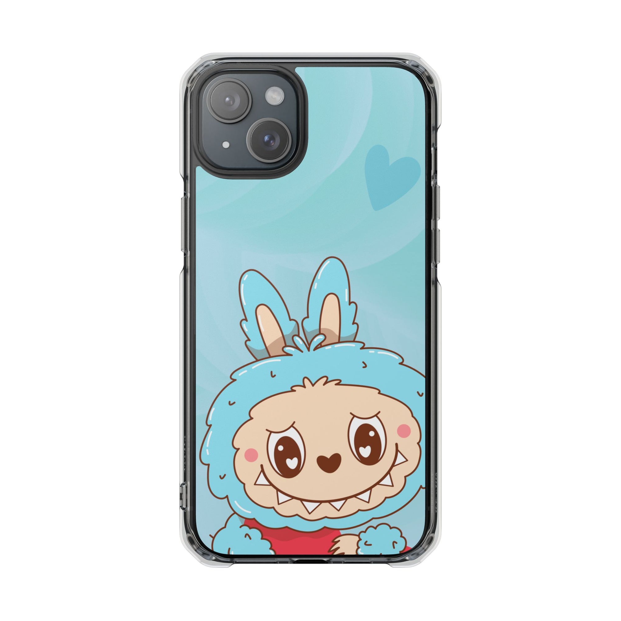 Labubu blau iPhone Handyhülle - magnetisch