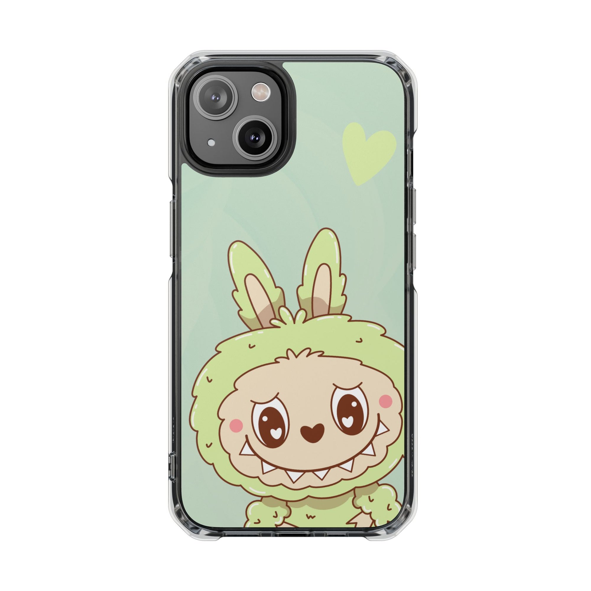 Labubu grün iPhone Handyhülle - magnetisch