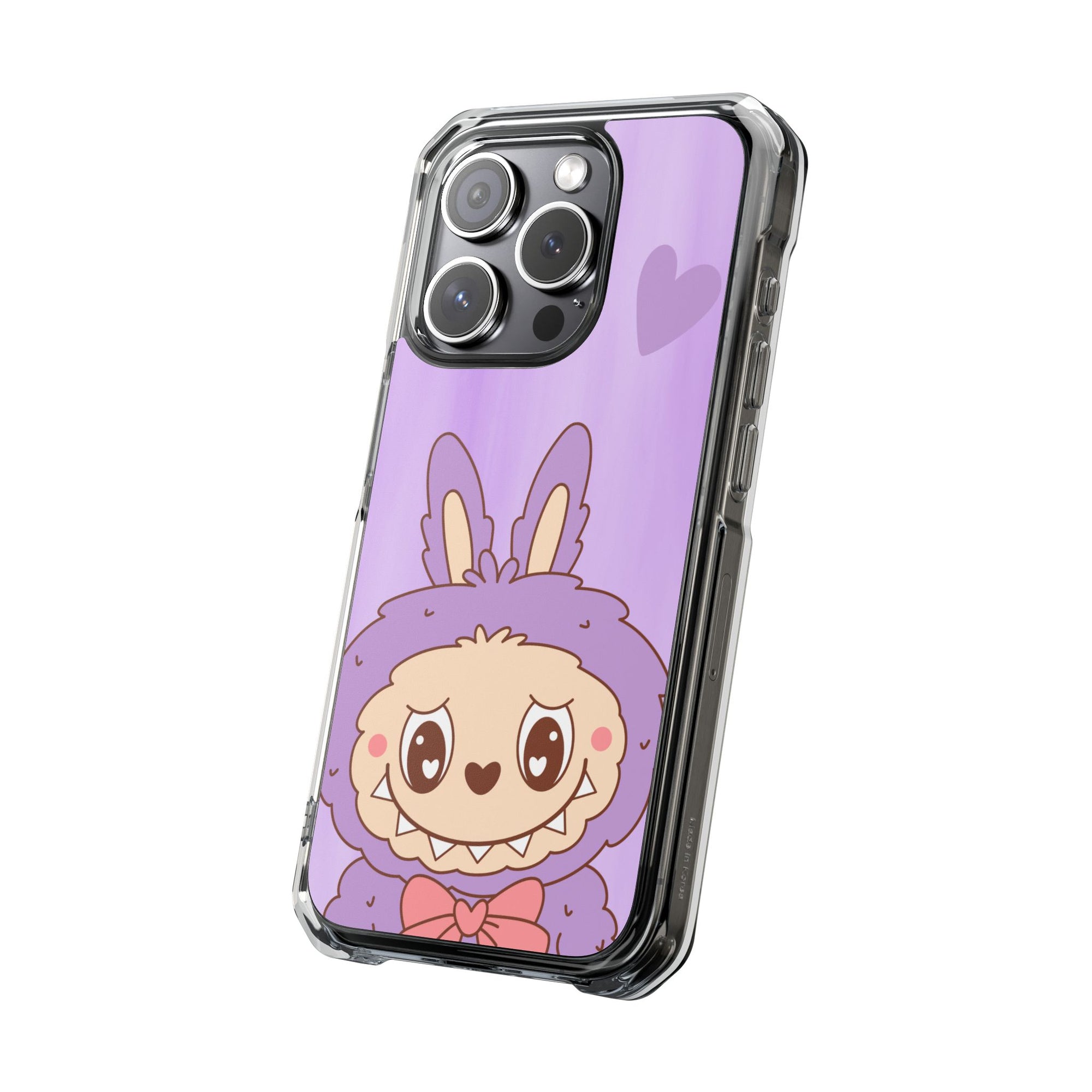 Labubu lila iPhone Handyhülle - magnetisch