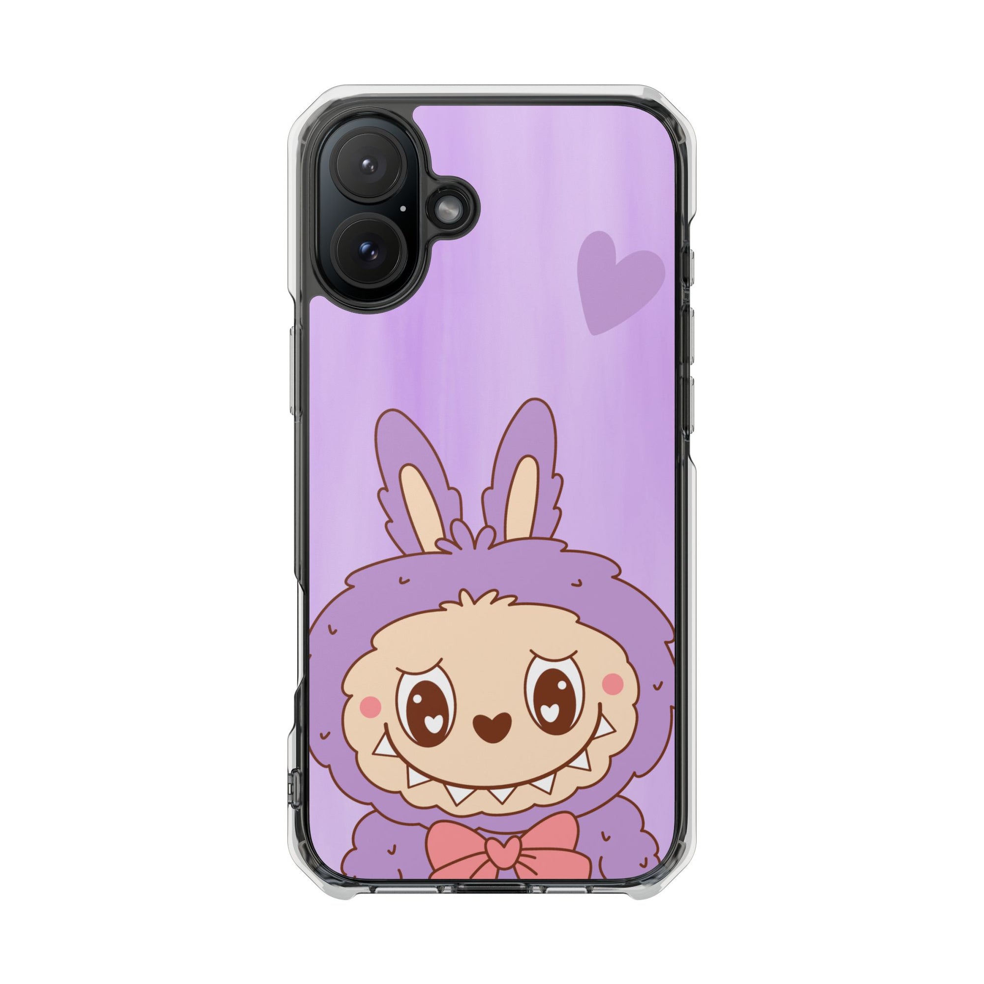 Labubu lila iPhone Handyhülle - magnetisch