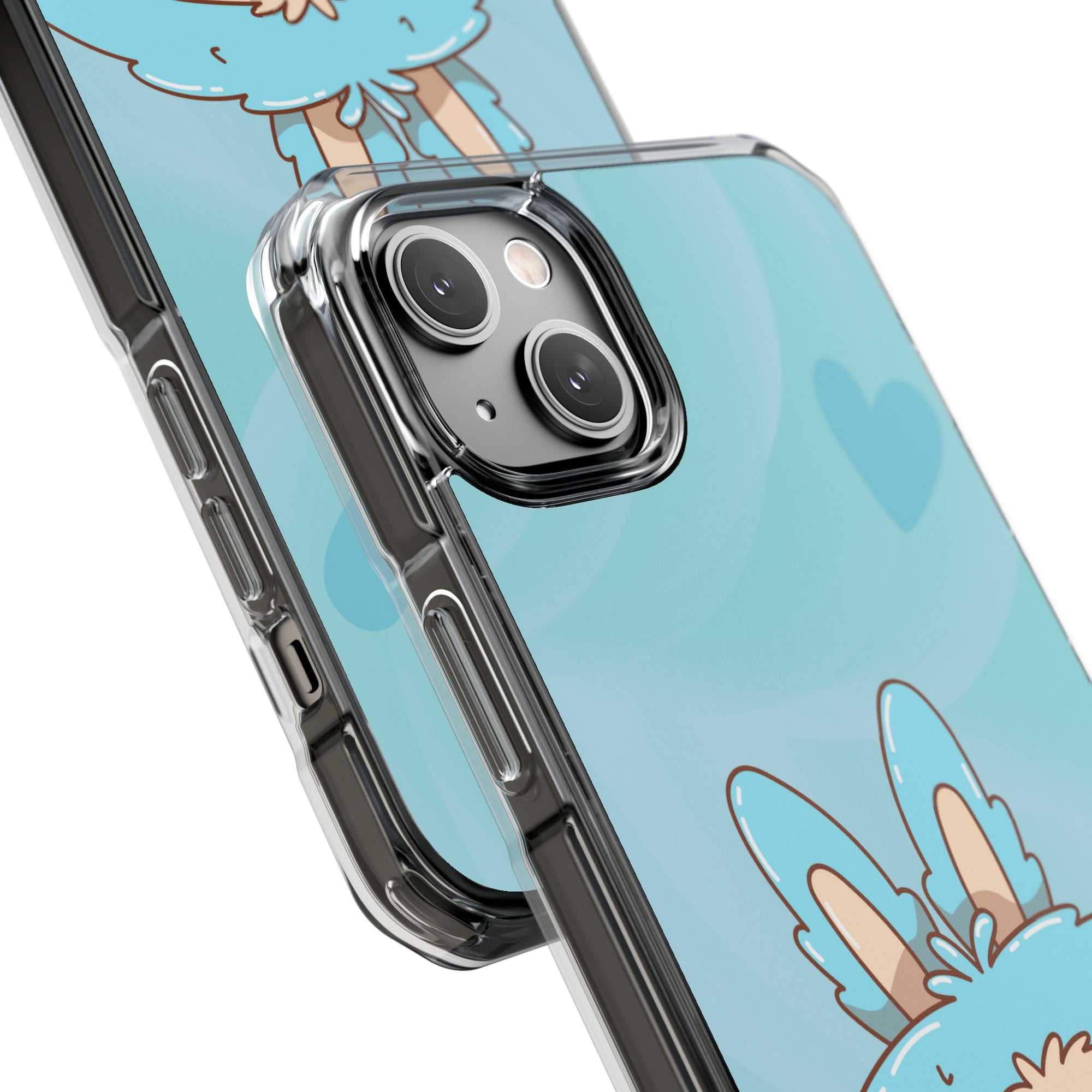 Labubu blau iPhone Handyhülle - magnetisch