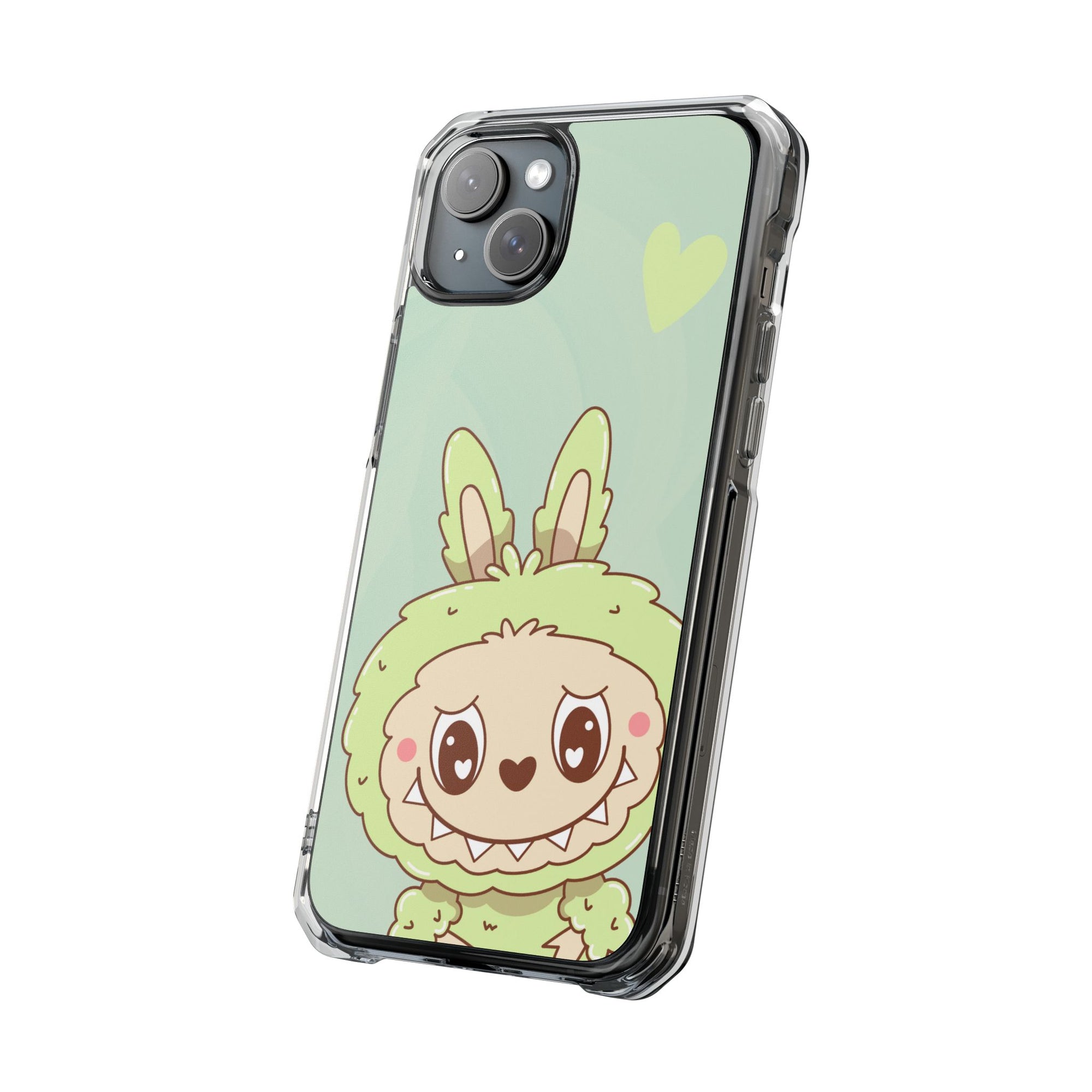 Labubu grün iPhone Handyhülle - magnetisch