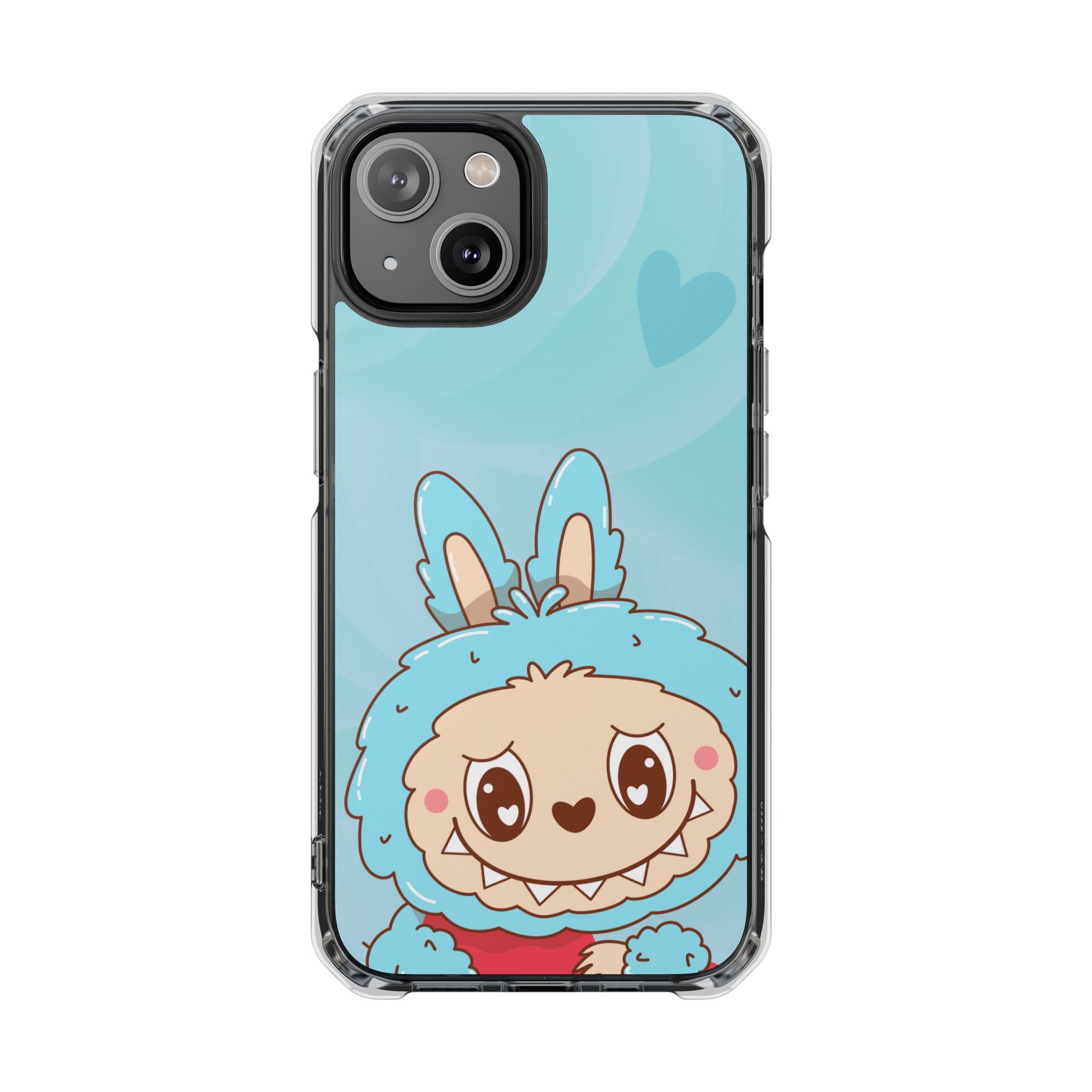 Labubu blau iPhone Handyhülle - magnetisch