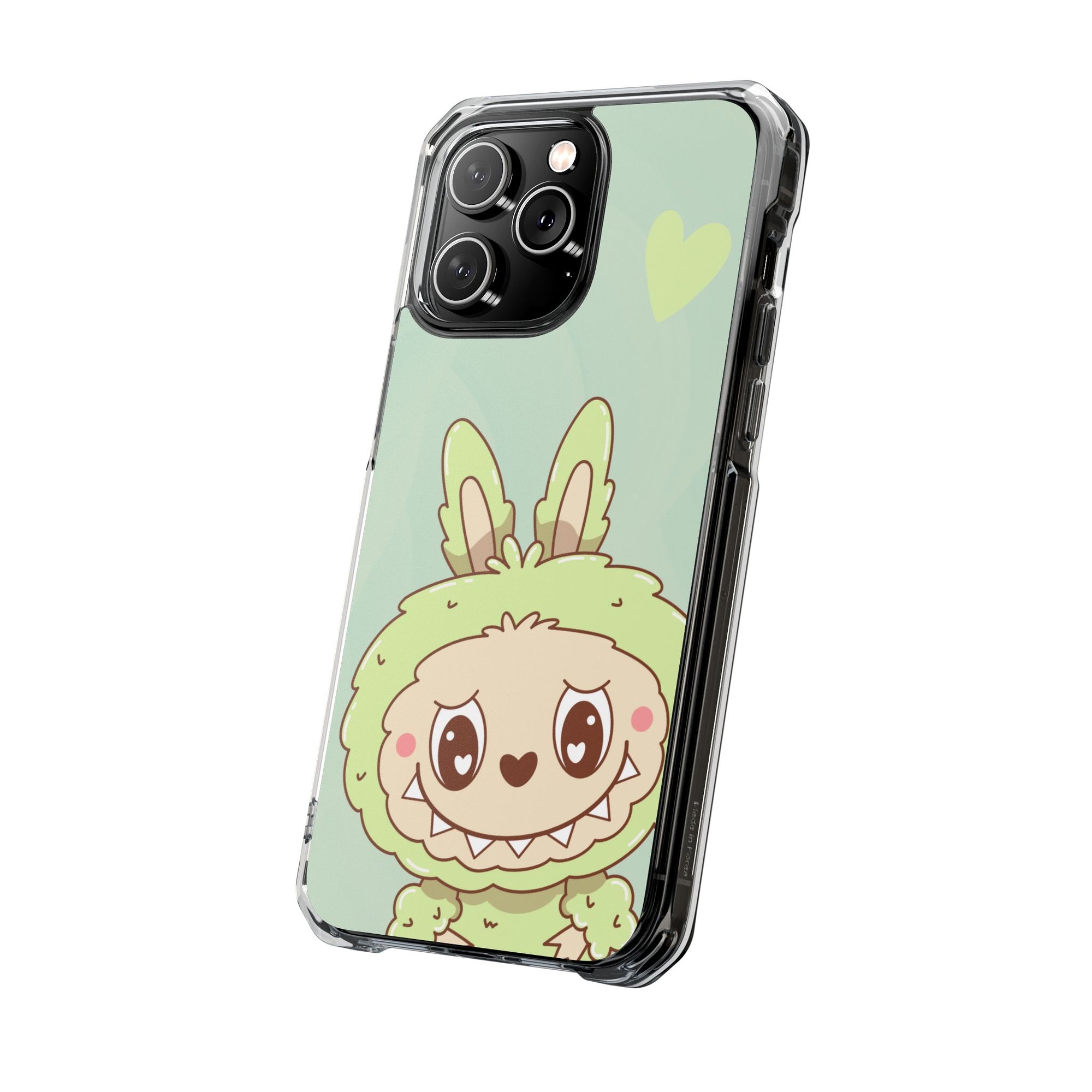 Labubu grün iPhone Handyhülle - magnetisch