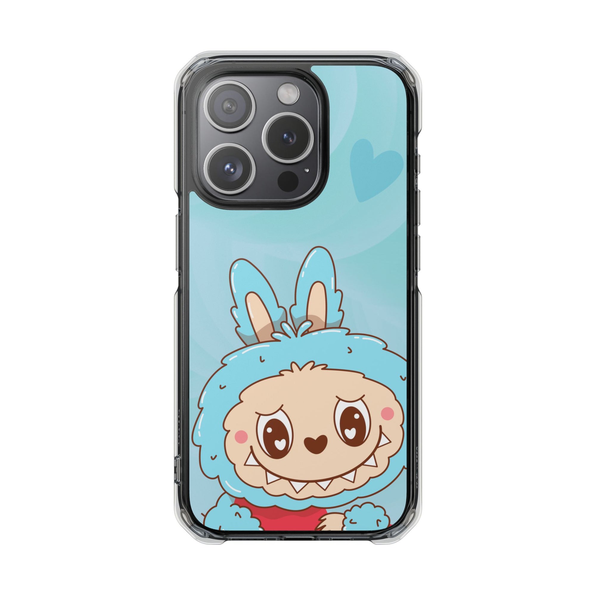 Labubu blau iPhone Handyhülle - magnetisch