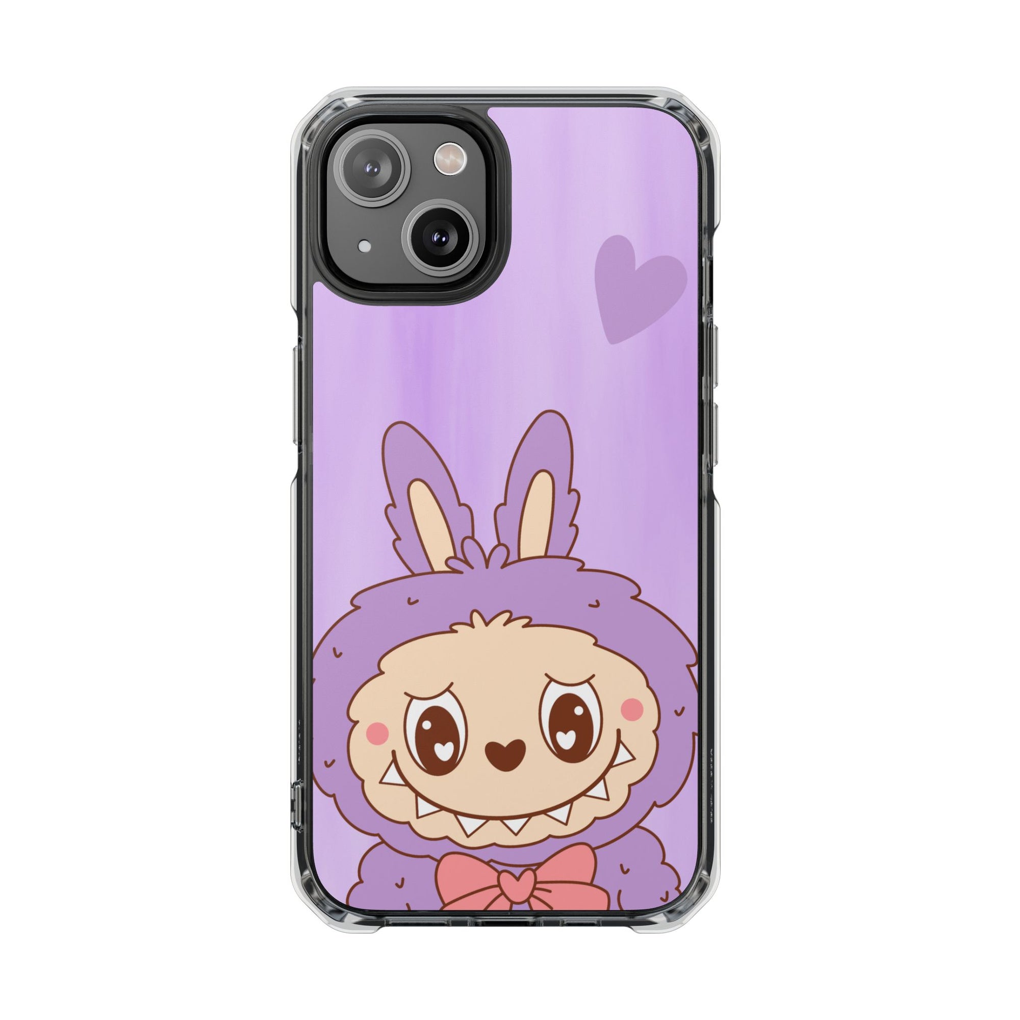 Labubu lila iPhone Handyhülle - magnetisch